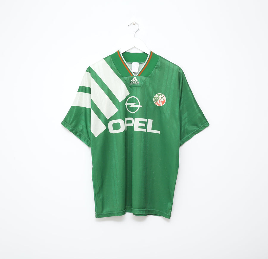 1992/94 IRELAND Vintage adidas Equipment Home Football Shirt Jersey (XL)