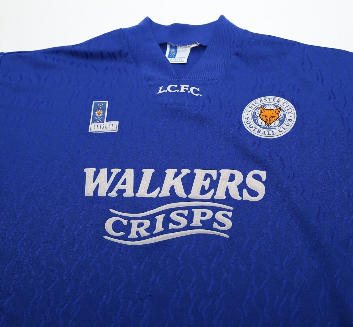 1992/94 LEICESTER CITY Vintage Fox Leisure Home Football Shirt (L)