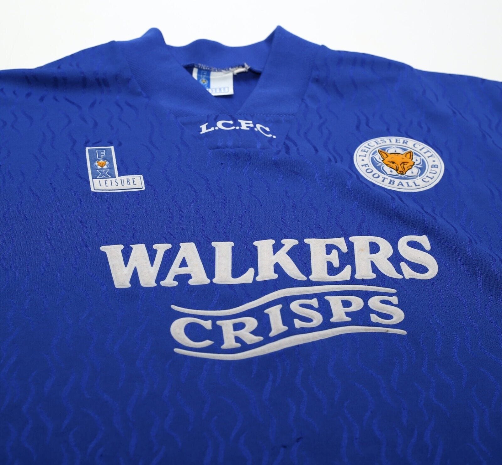 1992/94 LEICESTER CITY Vintage Fox Leisure Home Football Shirt (L)