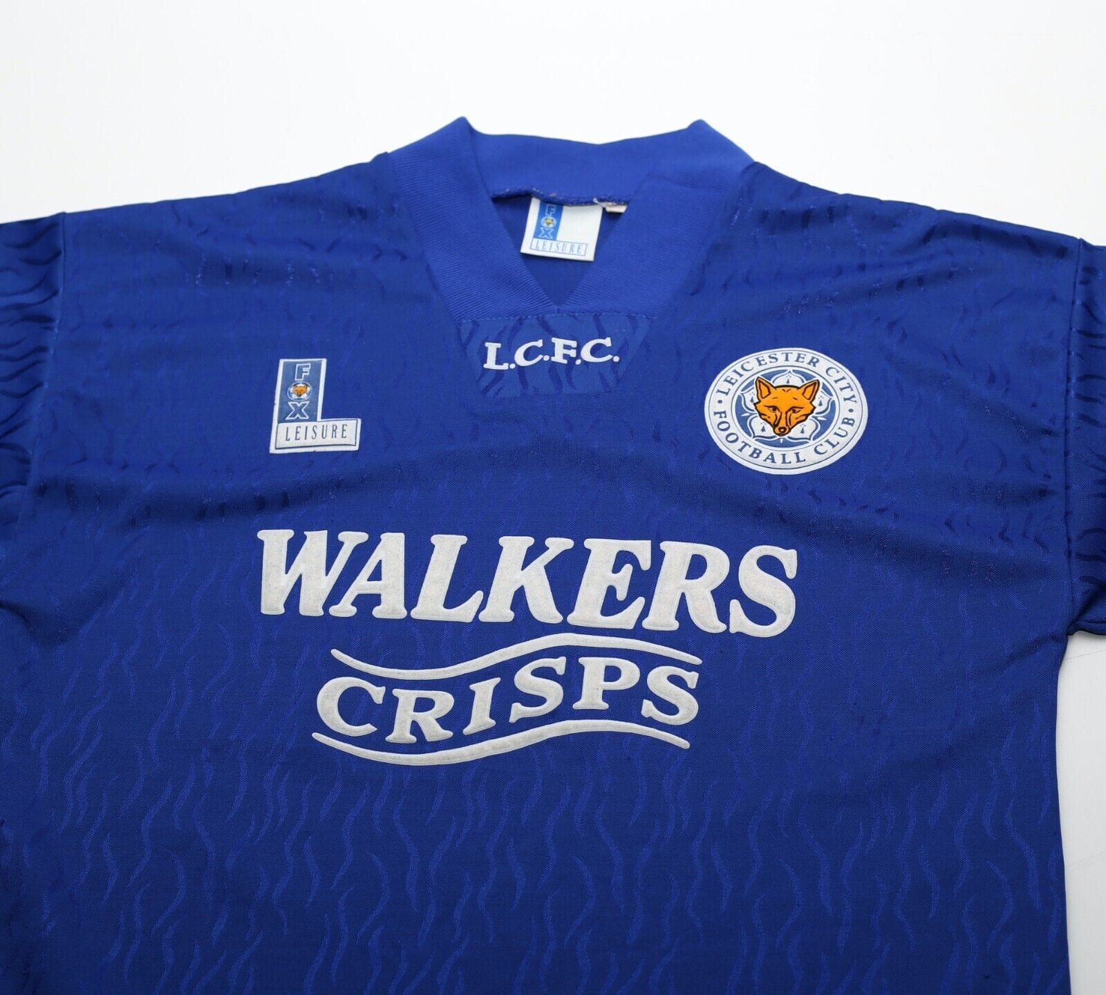 1992/94 LEICESTER CITY Vintage Fox Leisure Home Football Shirt (S)
