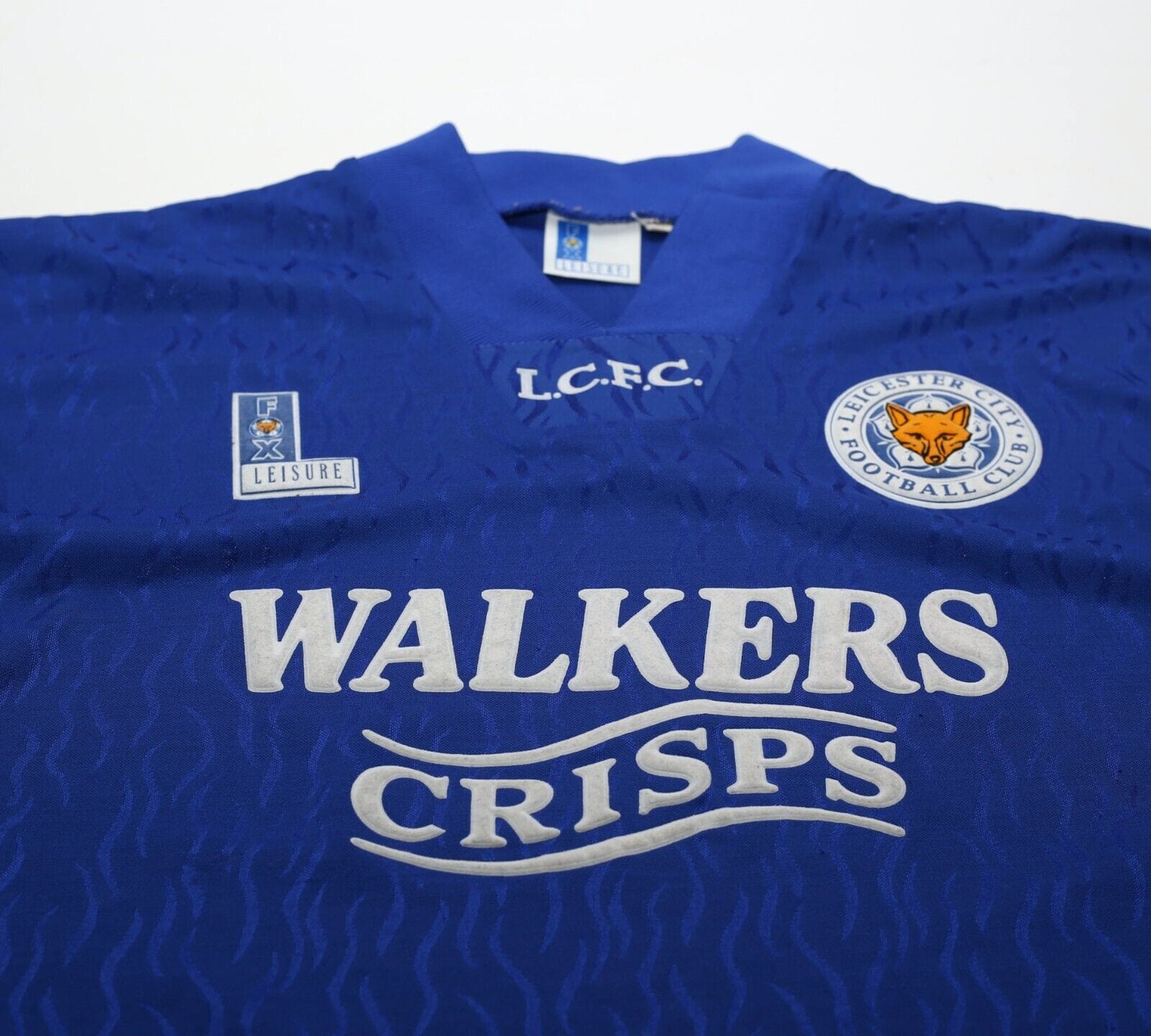 1992/94 LEICESTER CITY Vintage Fox Leisure Home Football Shirt (S)