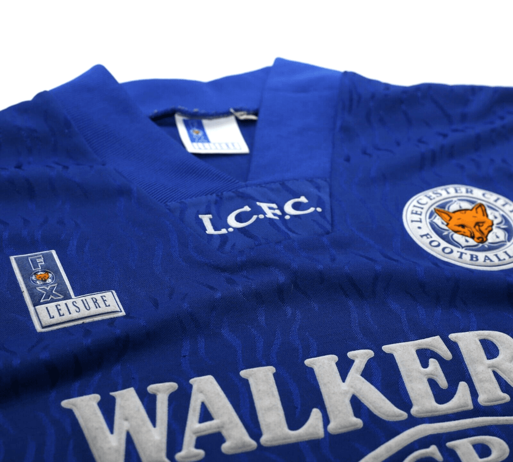 1992/94 LEICESTER CITY Vintage Fox Leisure Home Football Shirt (S)