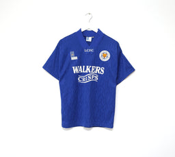 1992/94 LEICESTER CITY Vintage Fox Leisure Home Football Shirt (S)