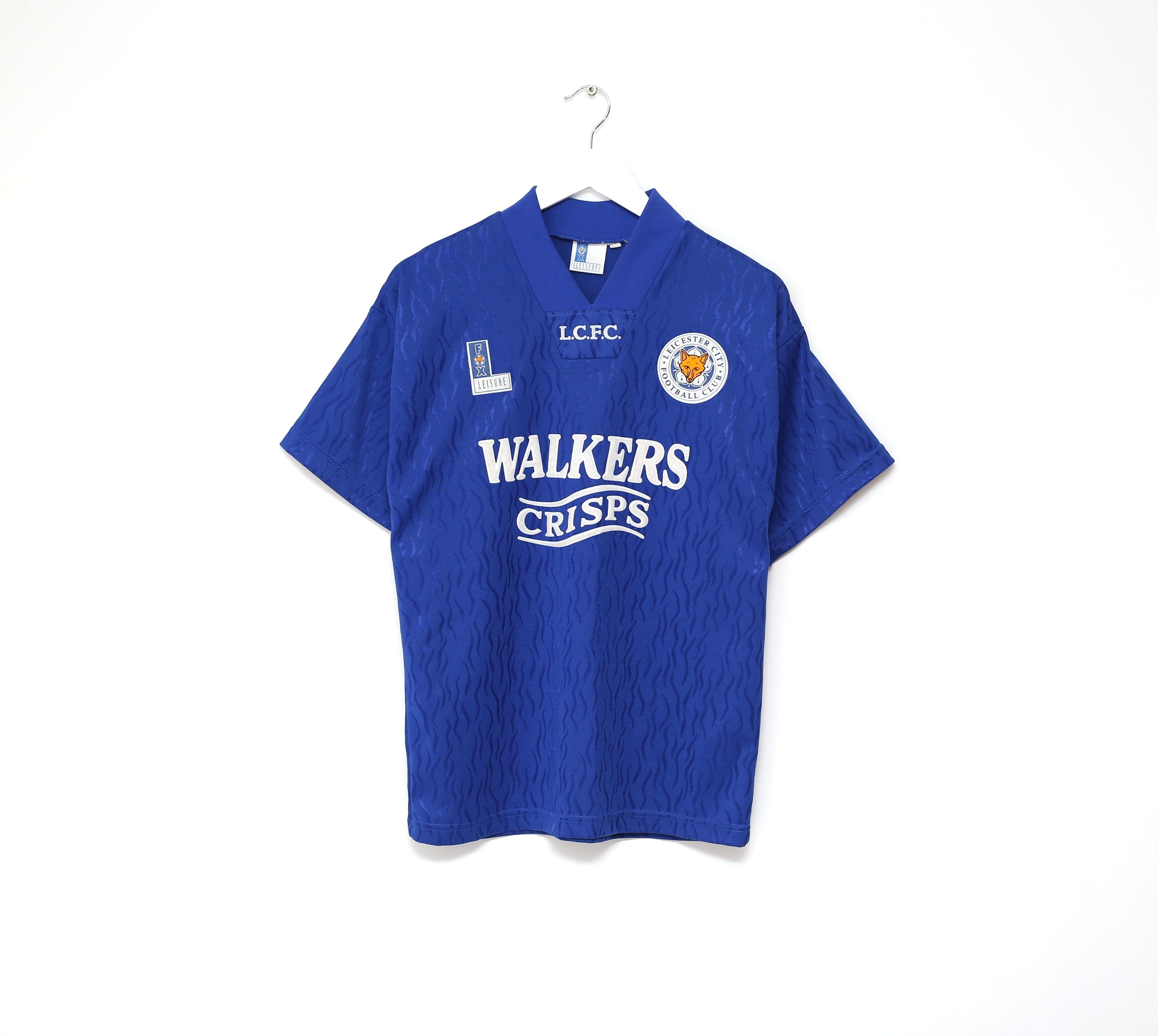 1992/94 LEICESTER CITY Vintage Fox Leisure Home Football Shirt (S)