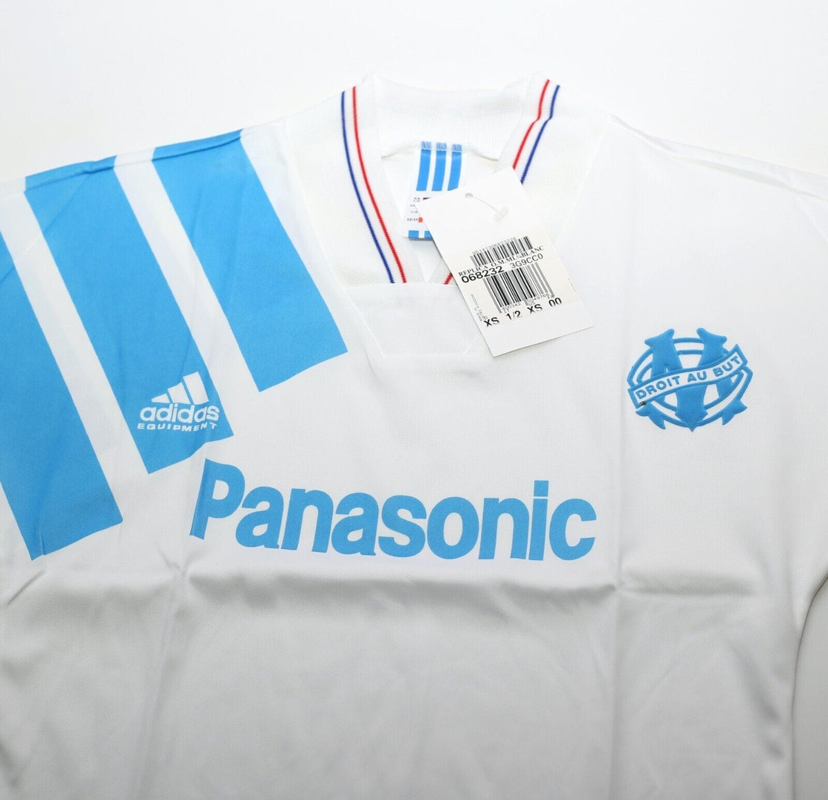 1992/94 MARSEILLE Vintage adidas Equipment Long Sleeve Football Shirt (XS) BNWT