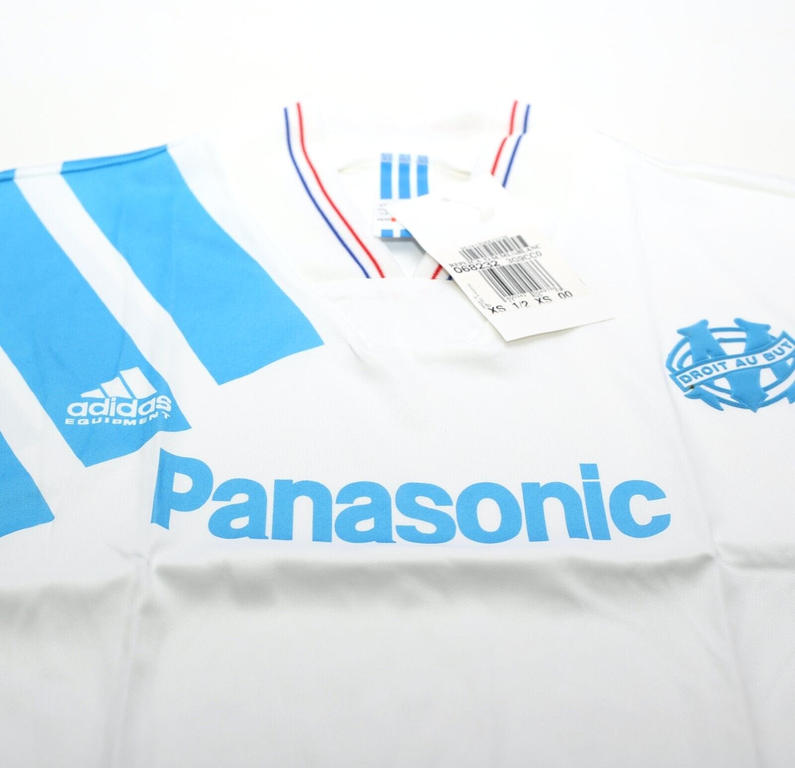 1992/94 MARSEILLE Vintage adidas Equipment Long Sleeve Football Shirt (XS) BNWT