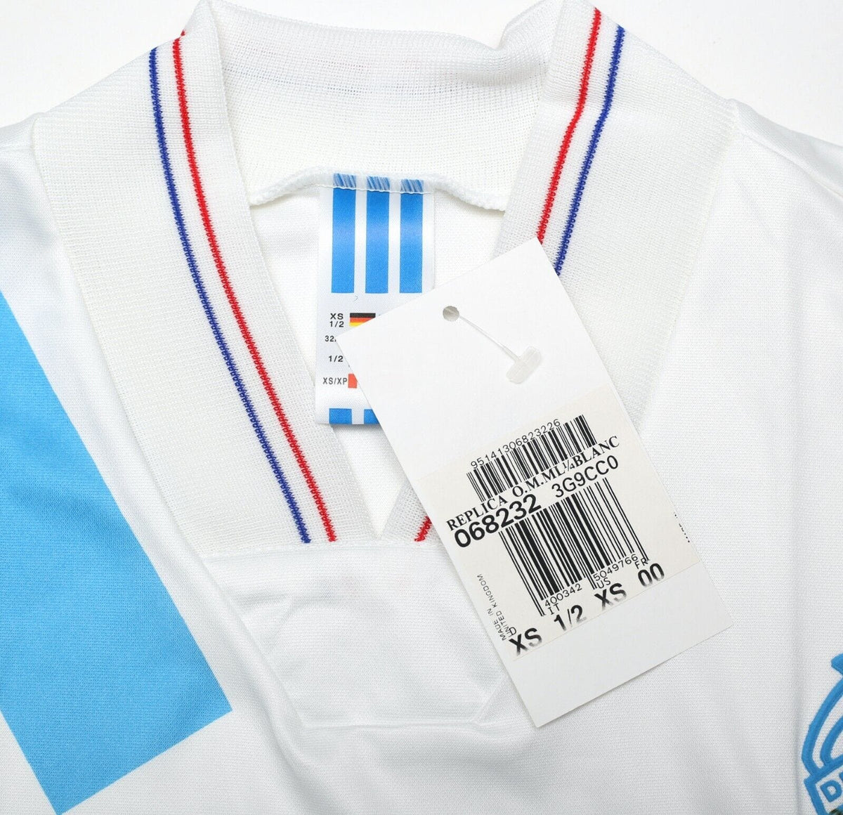 1992/94 MARSEILLE Vintage adidas Equipment Long Sleeve Football Shirt (XS) BNWT