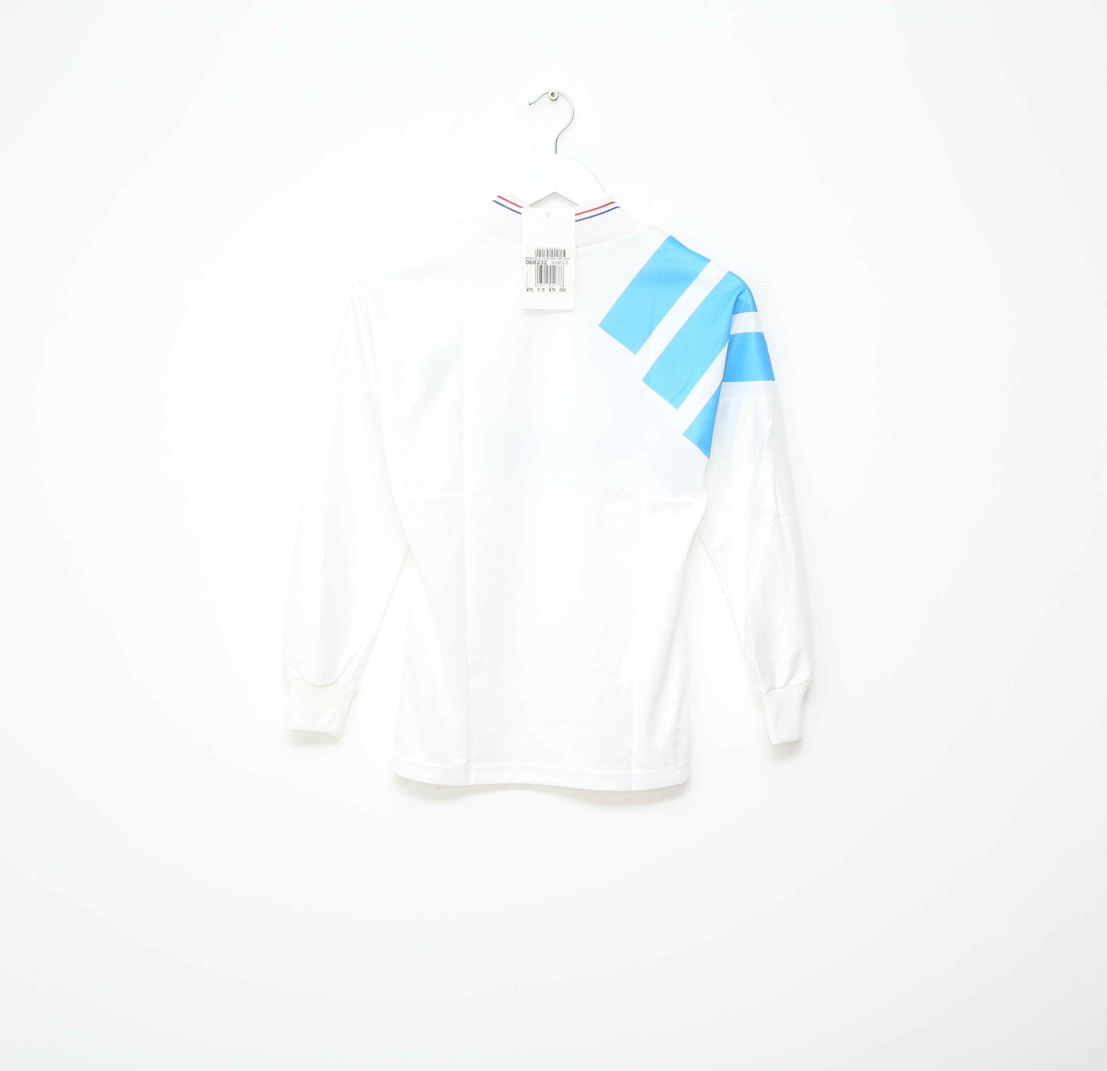 1992/94 MARSEILLE Vintage adidas Equipment Long Sleeve Football Shirt (XS) BNWT