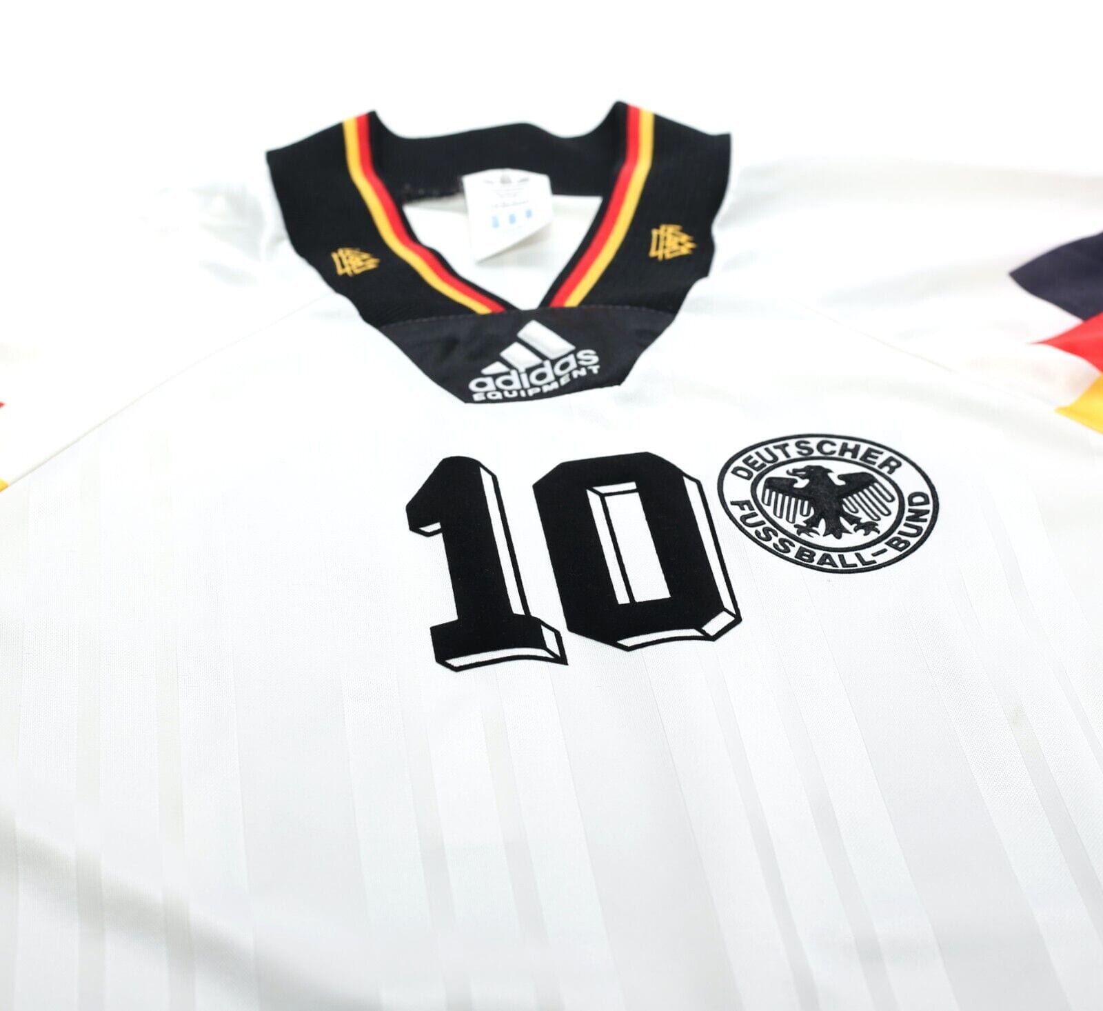 1992/94 MATTHAUS #10 Germany Vintage adidas Home Football Shirt (L