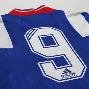 1992/94 McCoist #9 Rangers Vintage adidas Equipment Home Football Shirt (L)