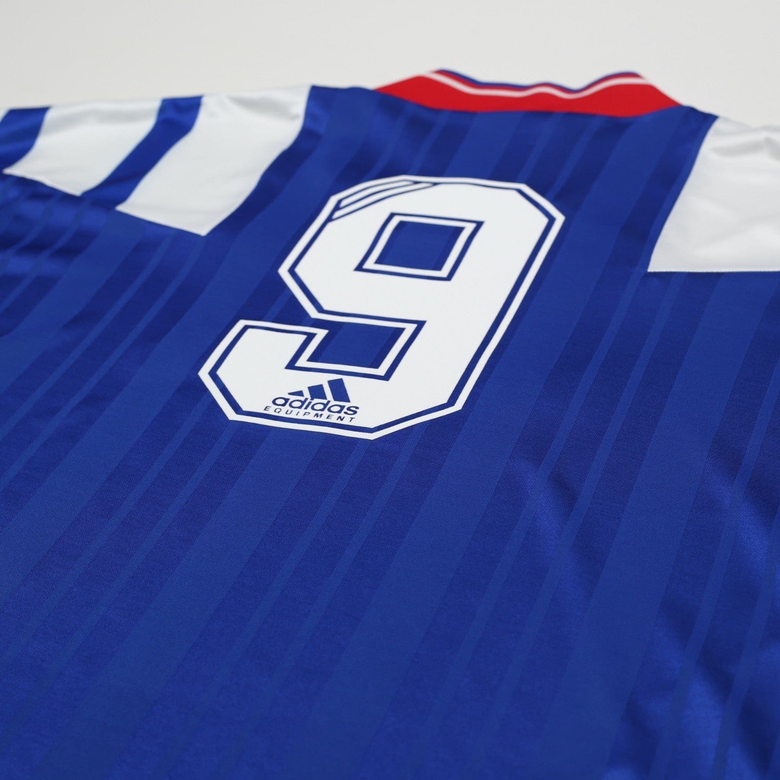 1992/94 McCoist #9 Rangers Vintage adidas Equipment Home Football Shirt (L)