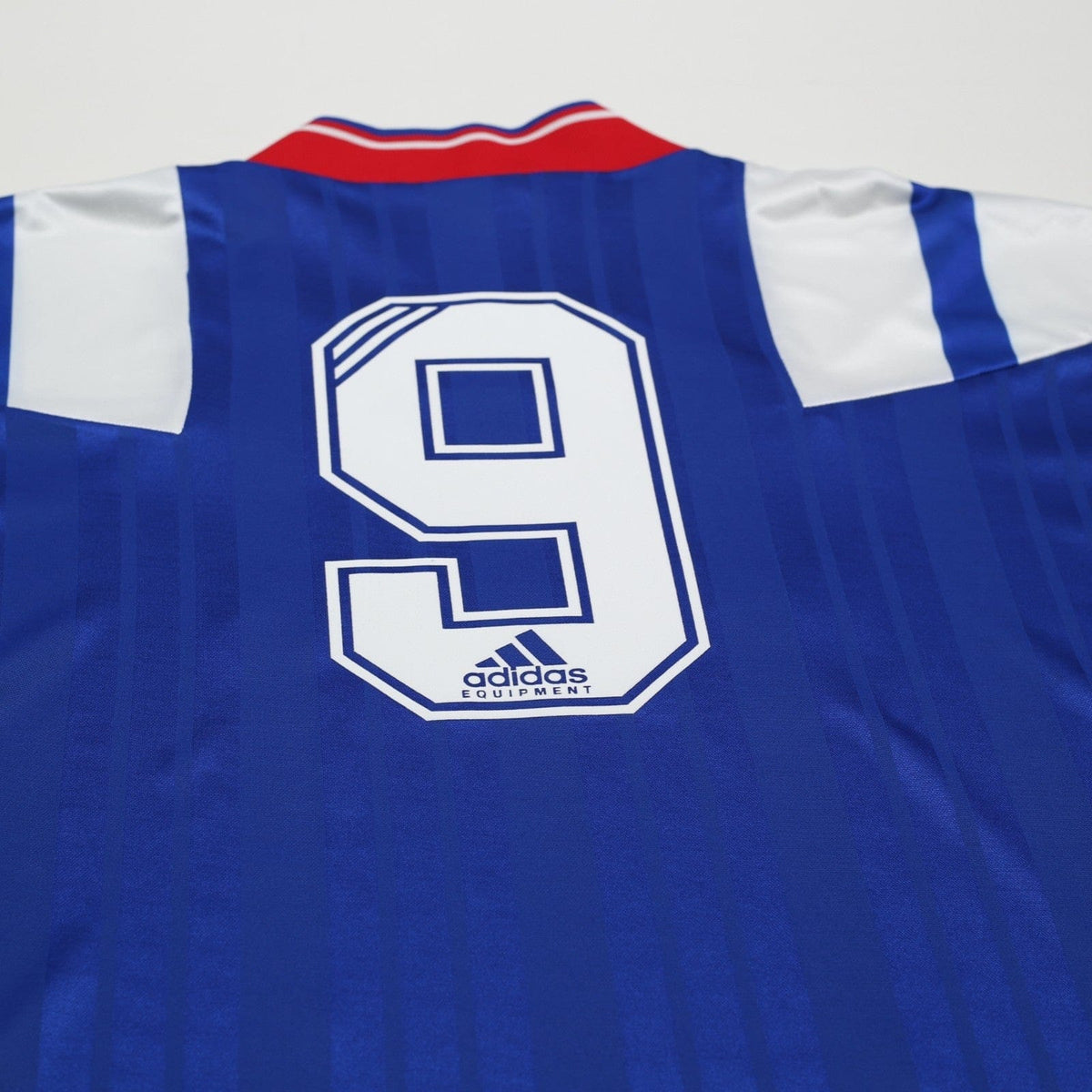 1992/94 McCoist #9 Rangers Vintage adidas Equipment Home Football Shirt (L)