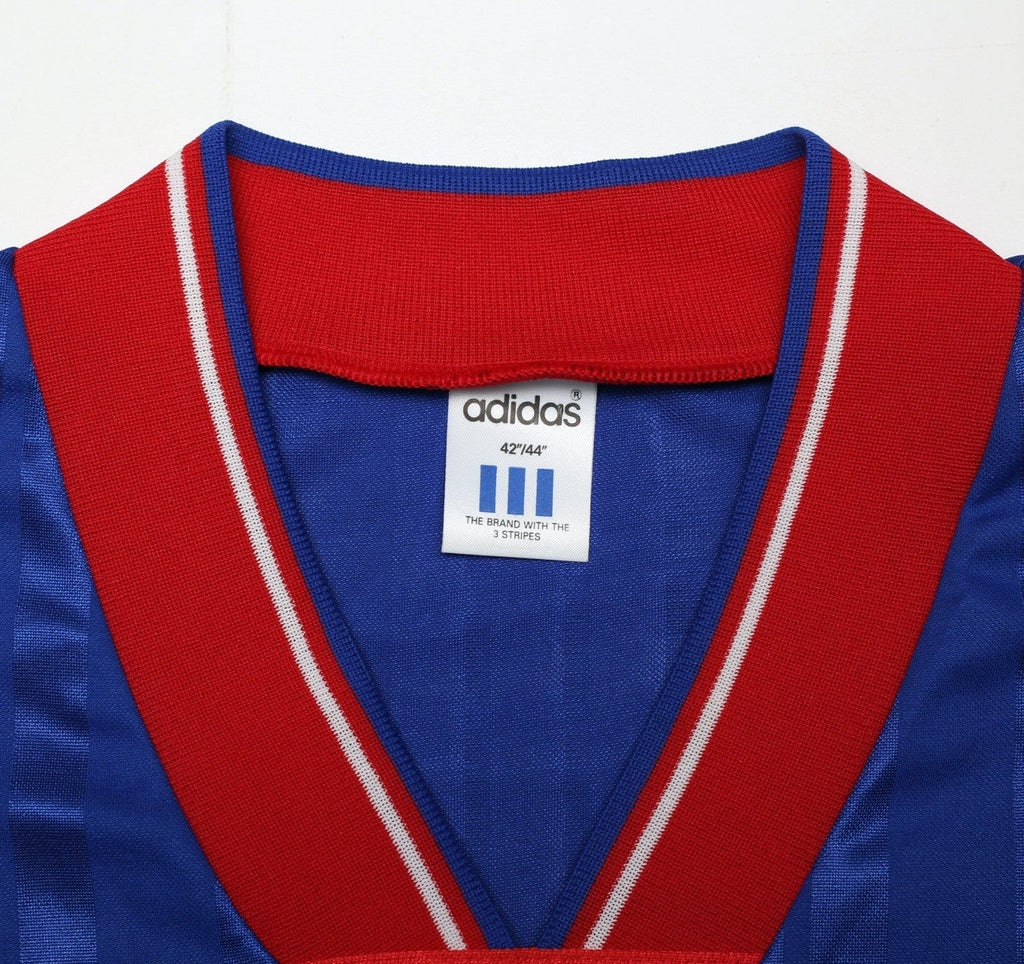 1992/94 McCOIST #9 Rangers Vintage adidas Equipment Home Football Shirt (L/XL)