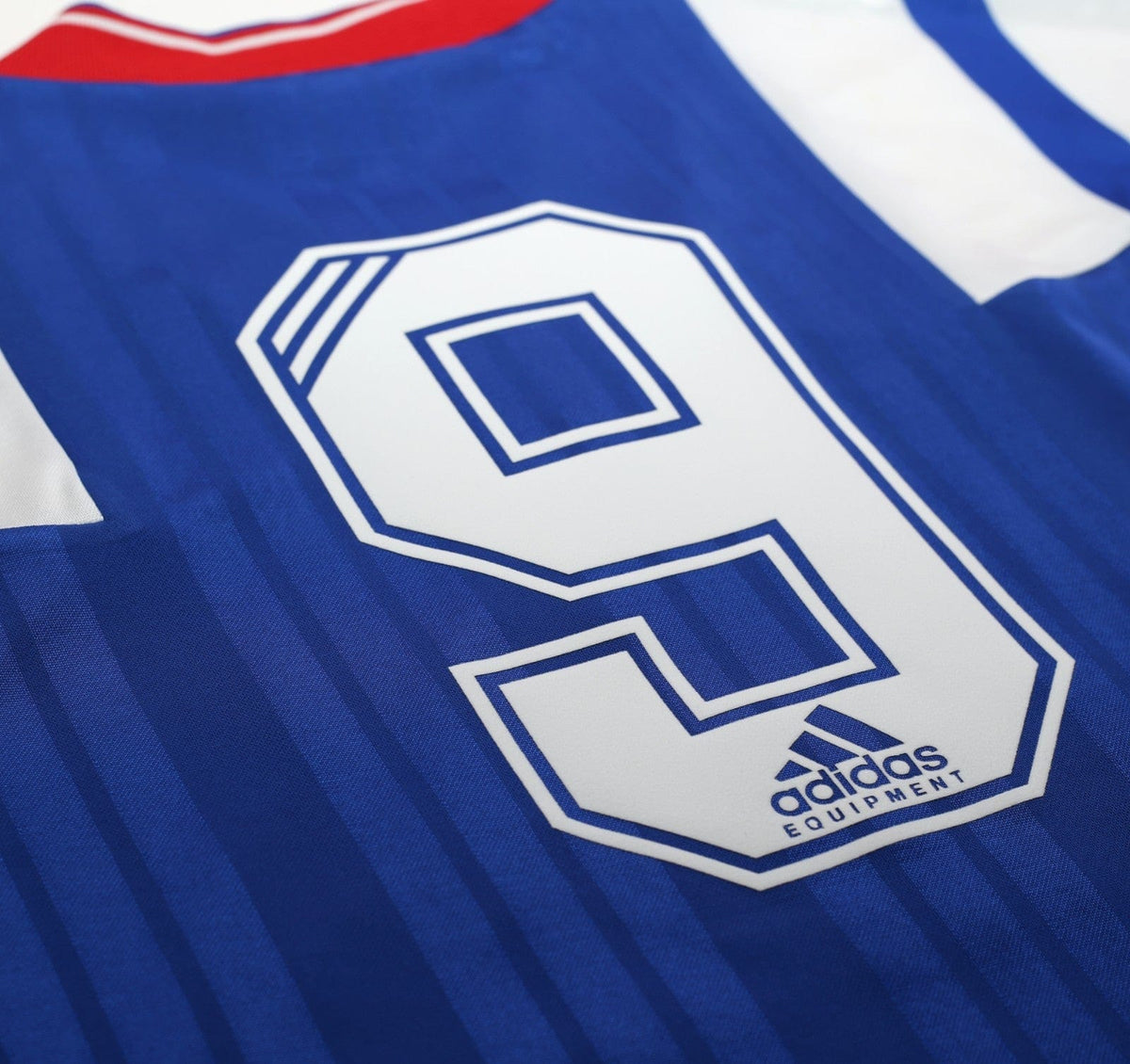 1992/94 McCOIST #9 Rangers Vintage adidas Equipment Home Football Shirt (L/XL)