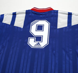 1992/94 McCOIST #9 Rangers Vintage adidas Home Football Shirt (L) 42/44