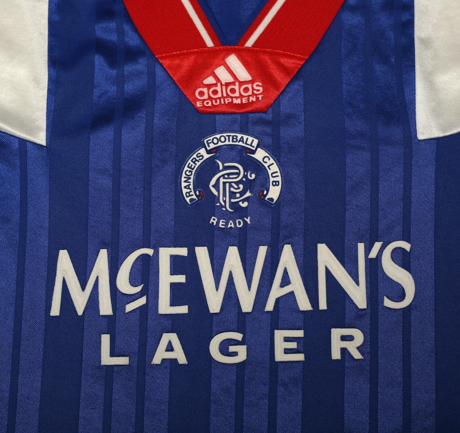 1992/94 McCOIST #9 Rangers Vintage adidas Home Football Shirt (L) 42/44
