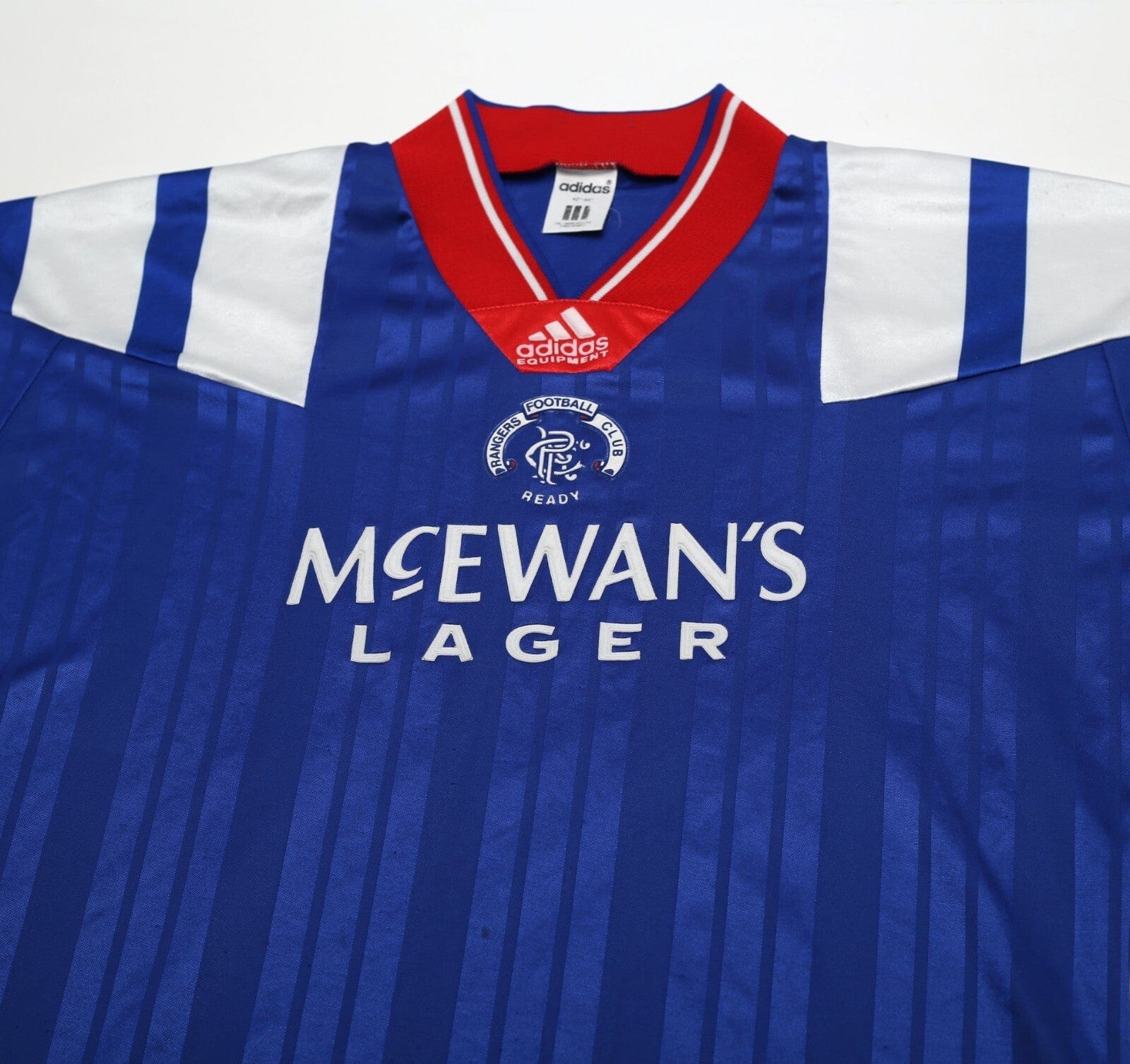 1992/94 McCOIST #9 Rangers Vintage adidas Home Football Shirt (L) 42/44