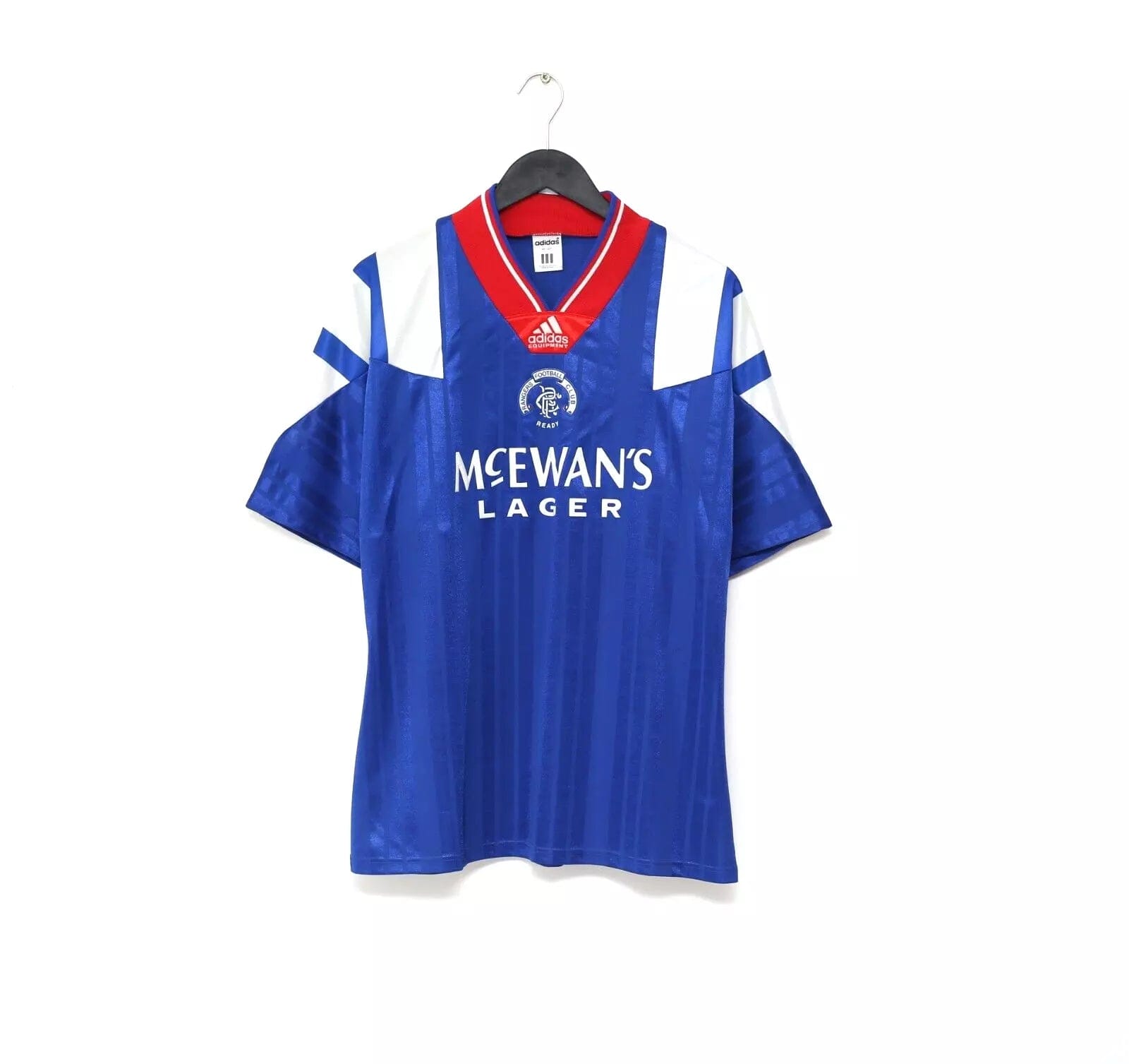 1992/94 RANGERS Vintage Adidas Home Football Shirt (L)