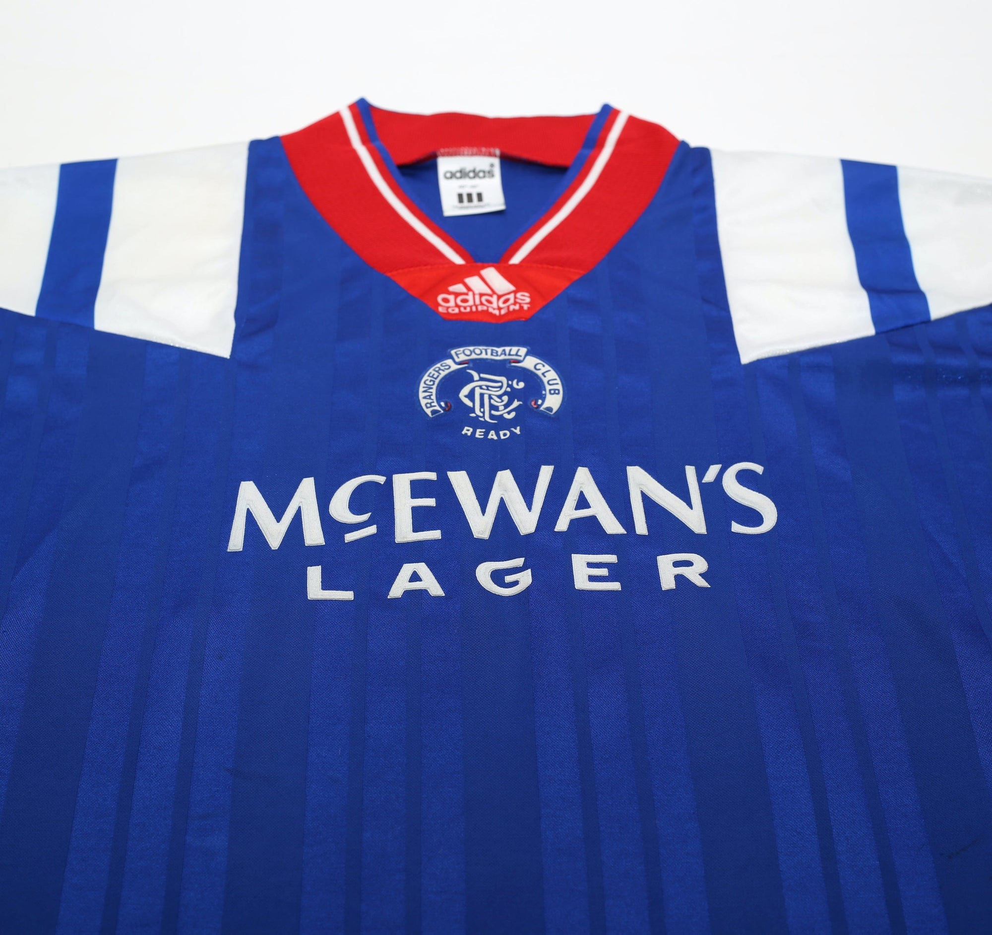 1992/94 RANGERS Vintage Adidas Home Football Shirt (L)