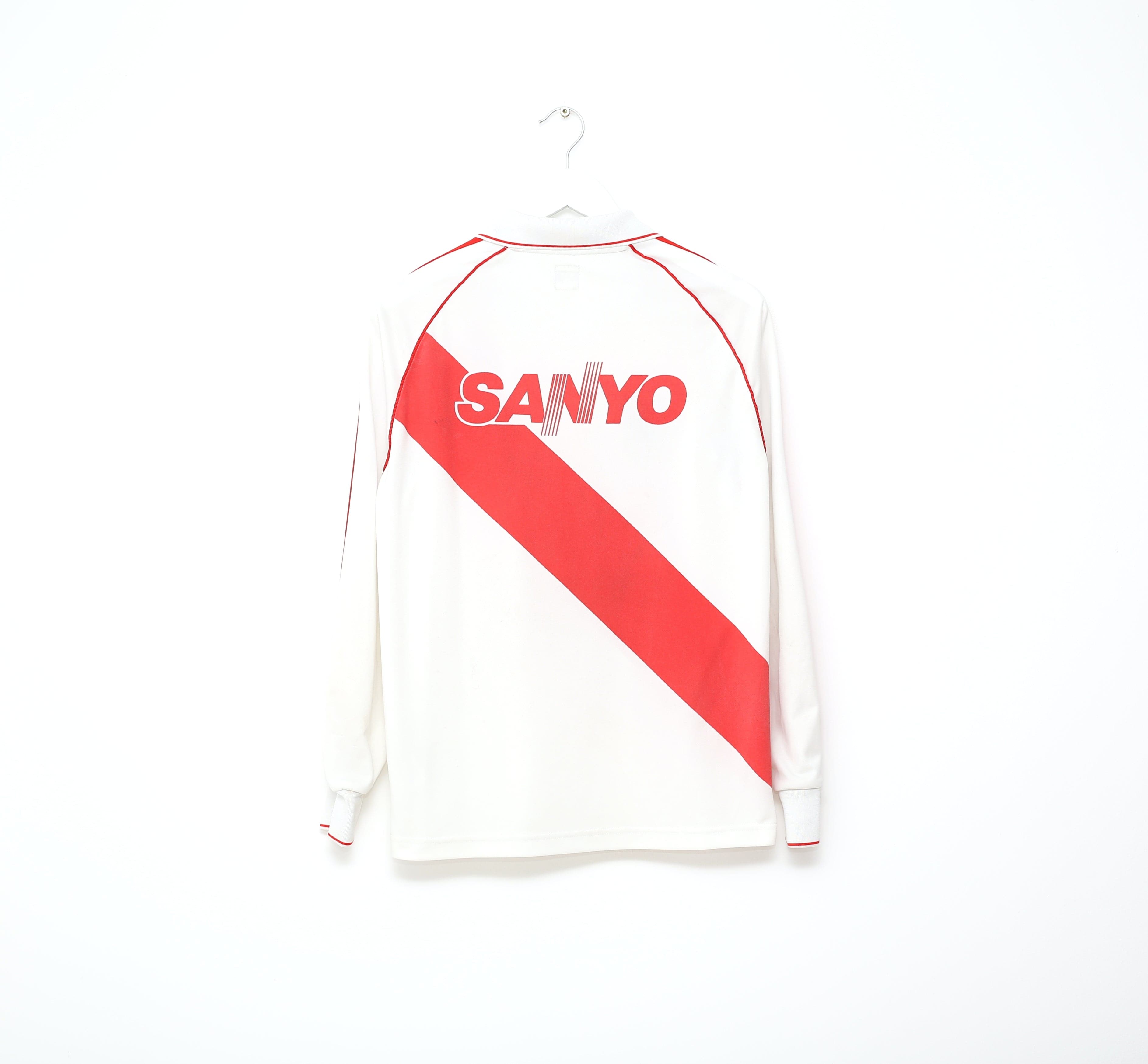 1992/94 RIVER PLATE Retro adidas Originals LS Home Football Shirt Jersey (M)