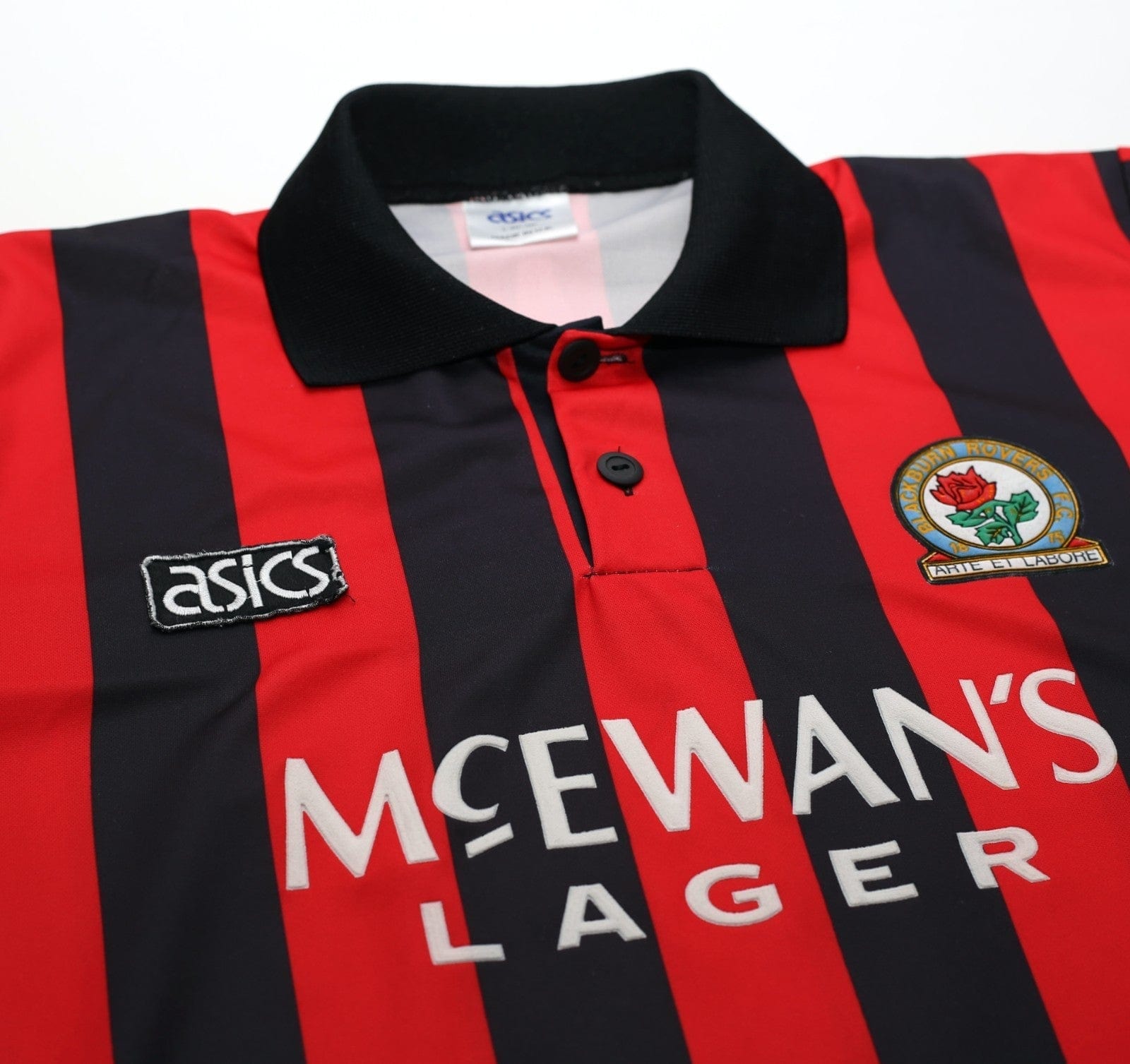 1992/94 SHEARER #9 Blackburn Rovers Vintage Asics Away Football Shirt (M) 40/42