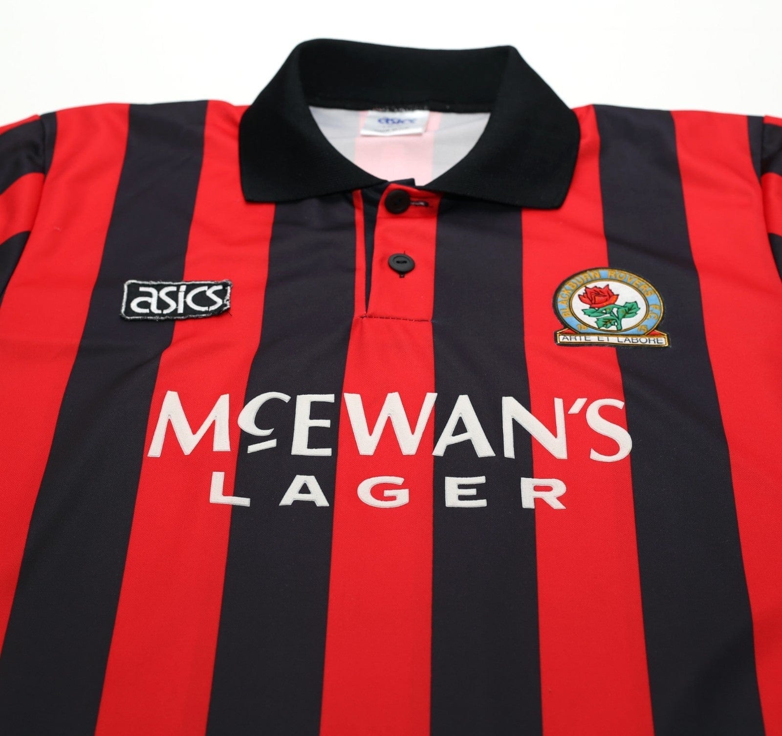 1992/94 SHEARER #9 Blackburn Rovers Vintage Asics Away Football Shirt (M) 40/42