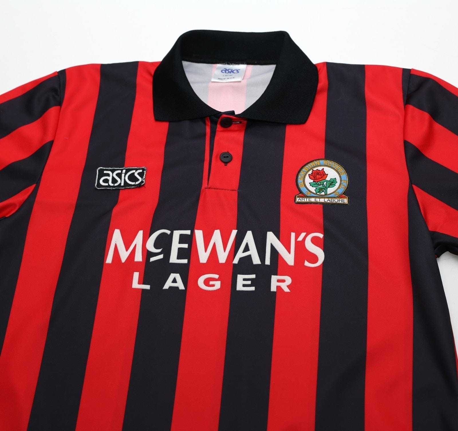 1992/94 SHEARER #9 Blackburn Rovers Vintage Asics Away Football Shirt (M) 40/42