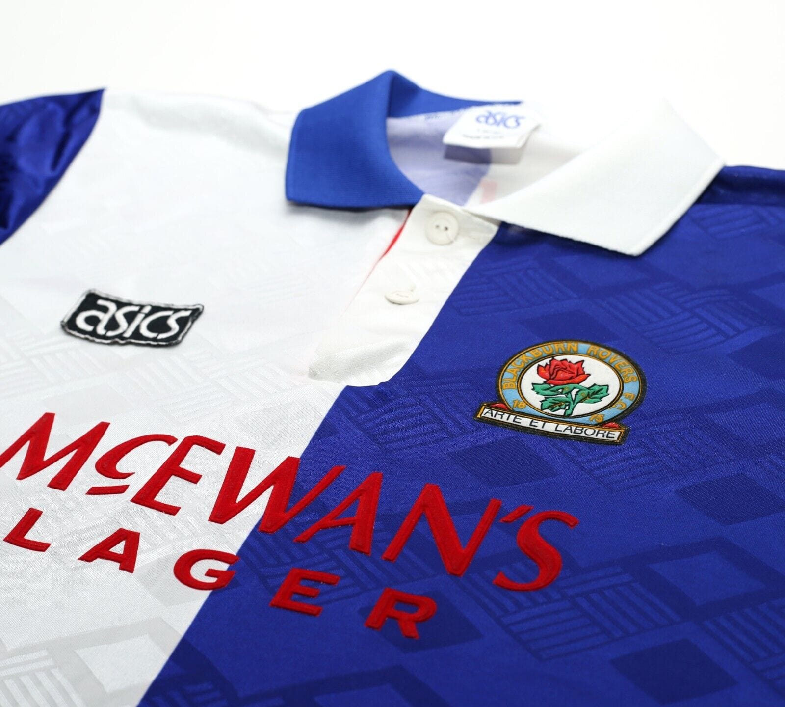 1992/94 SHEARER #9 Blackburn Rovers Vintage Asics Home Football Shirt (M/L)