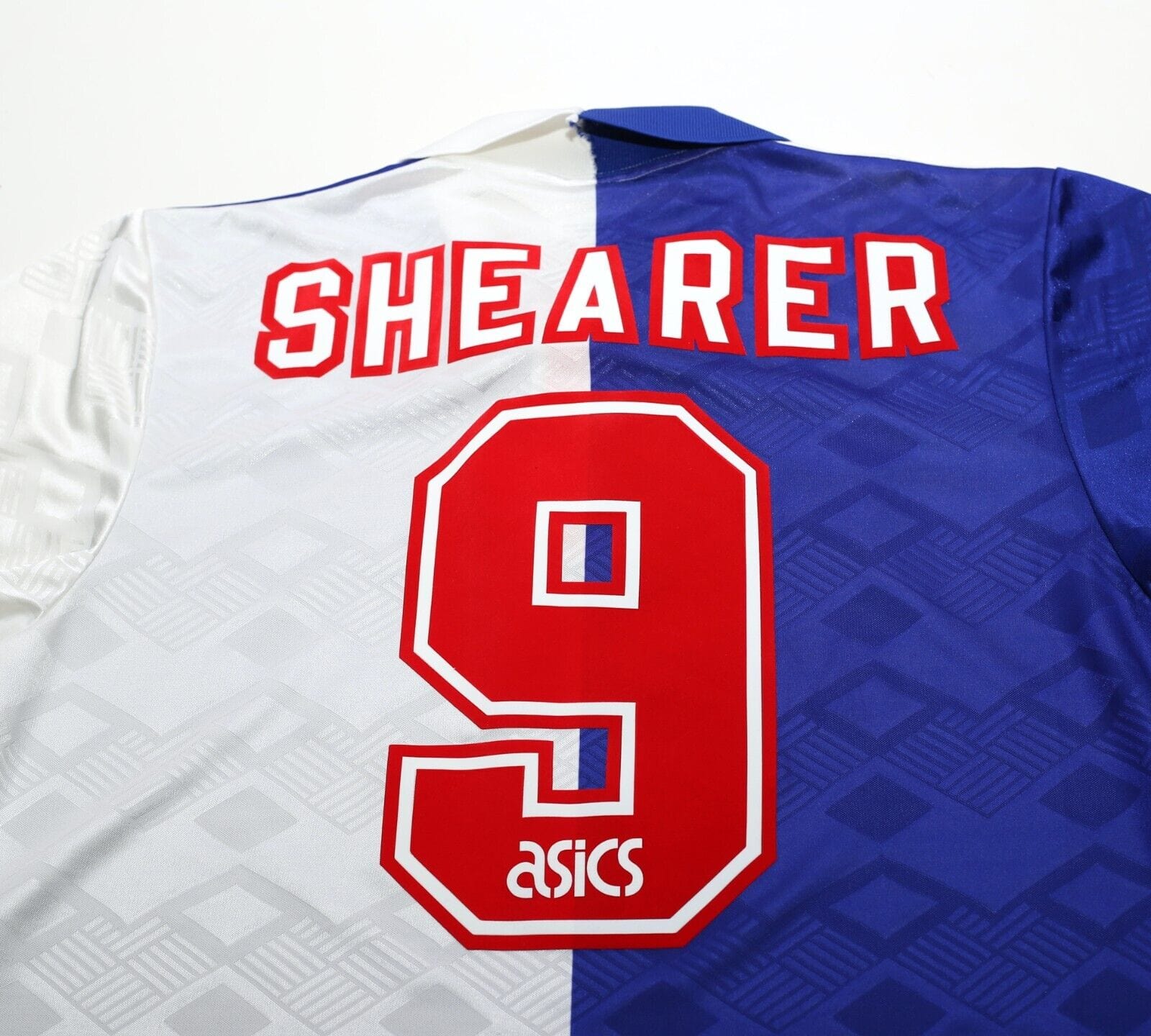 1992/94 SHEARER #9 Blackburn Rovers Vintage Asics Home Football Shirt (M/L)