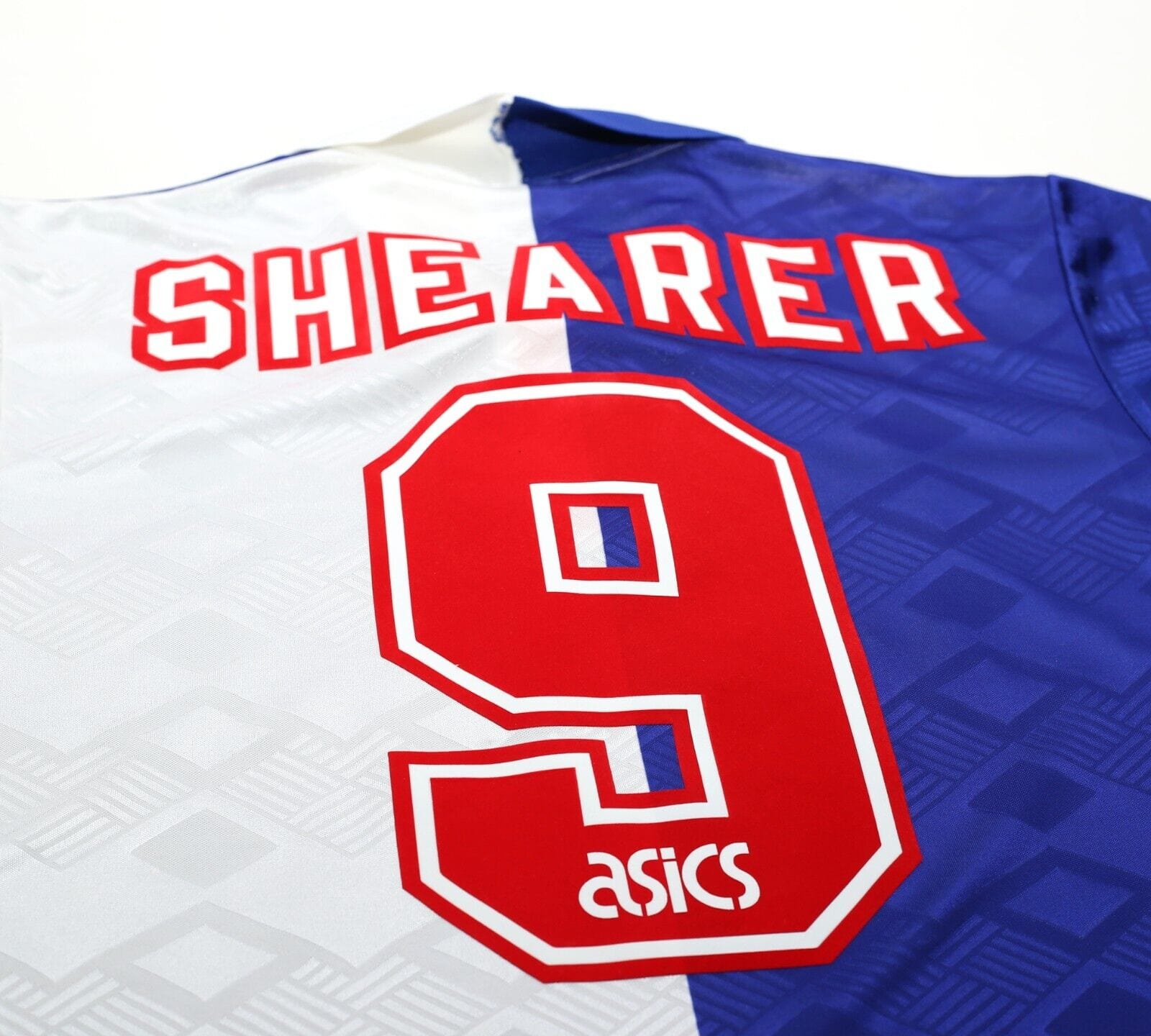 1992/94 SHEARER #9 Blackburn Rovers Vintage Asics Home Football Shirt (M/L)