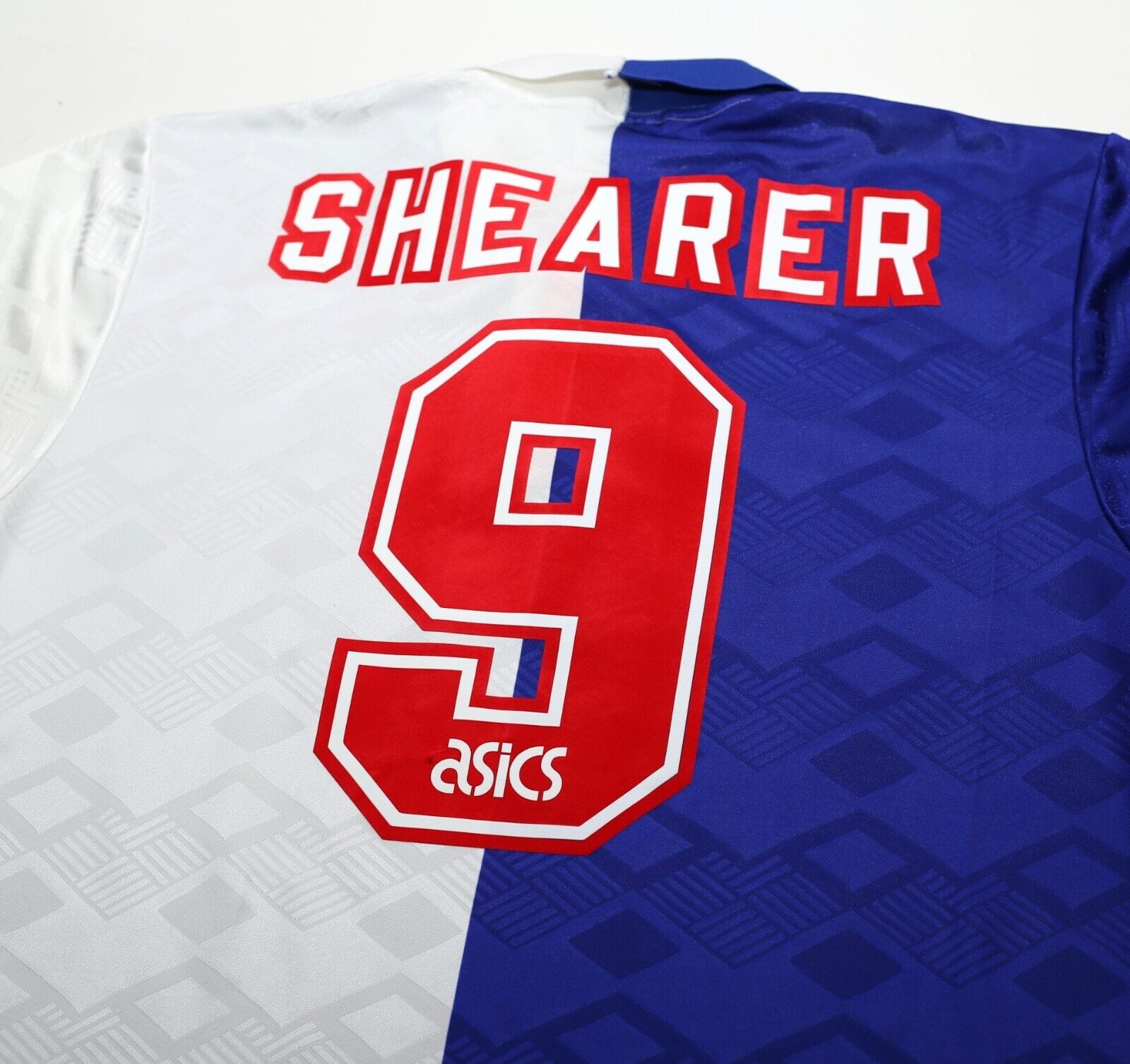 1992/94 SHEARER #9 Blackburn Rovers Vintage Asics Home Football Shirt (XL)