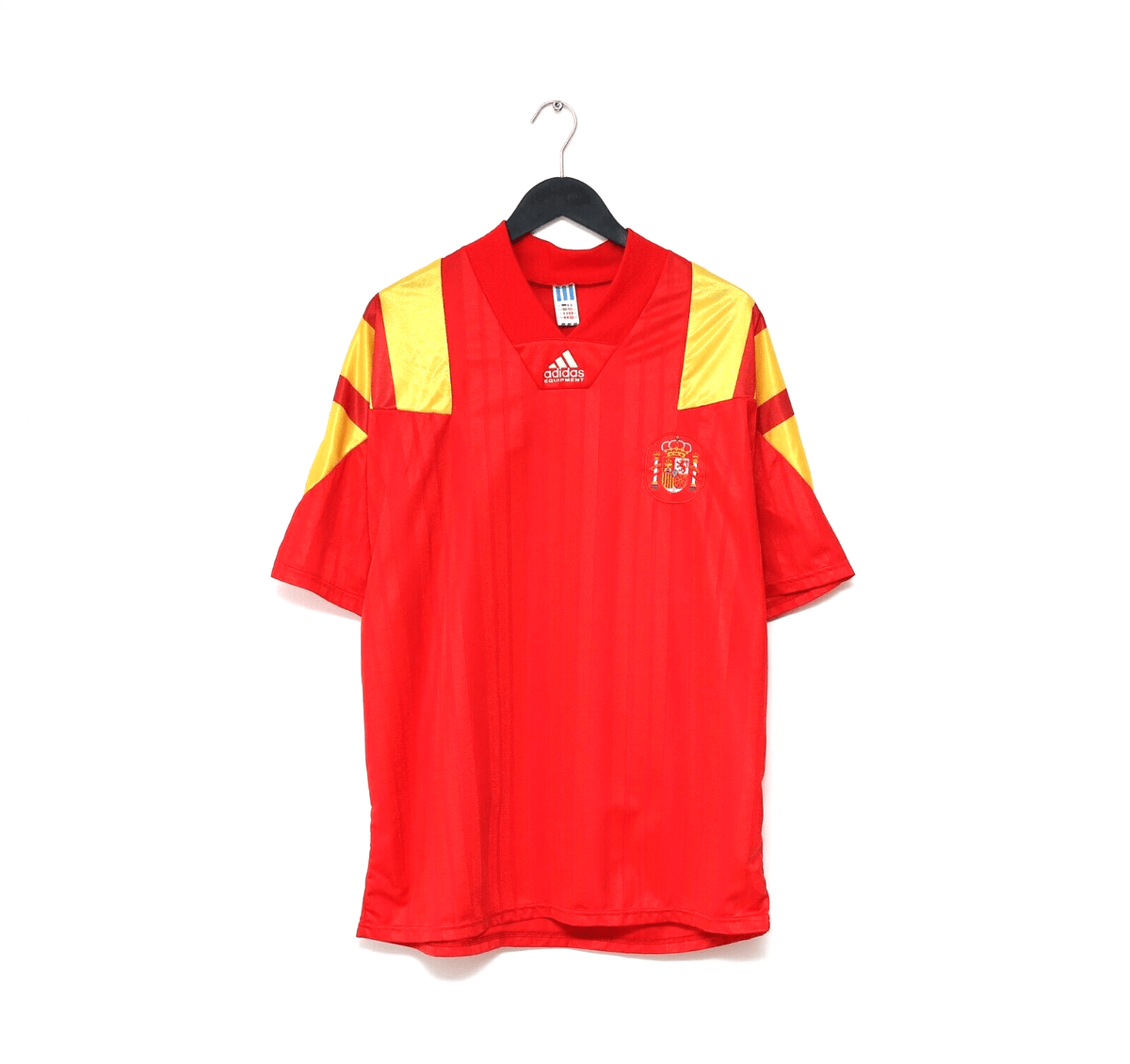 1992/94 SPAIN Vintage adidas Equipment Home Football Shirt (XL)