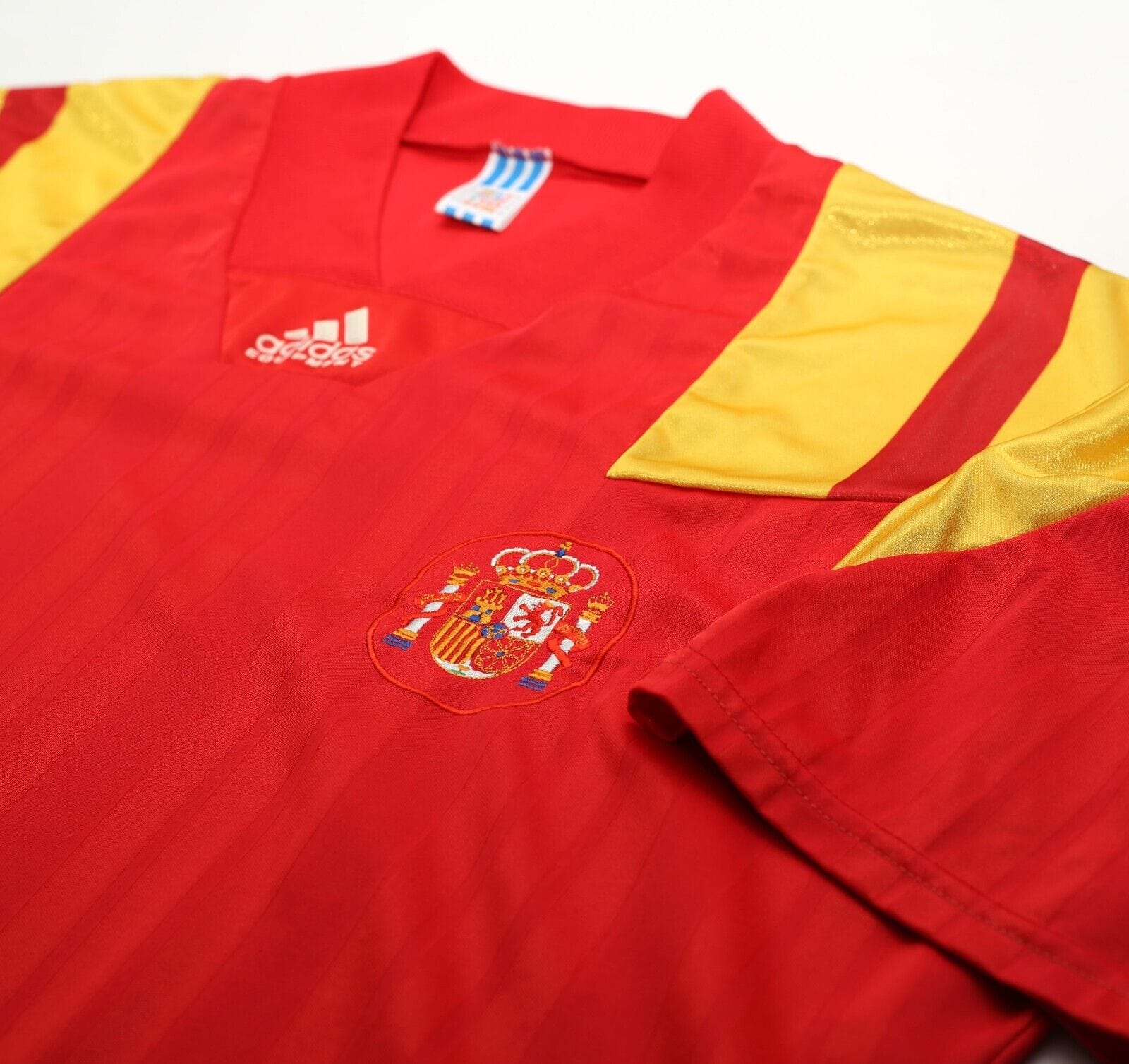 1992/94 SPAIN Vintage adidas Equipment Home Football Shirt (XL)