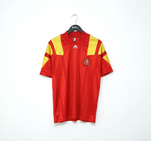 1992/94 SPAIN Vintage adidas Equipment Player Issue Home Football Shirt (M)