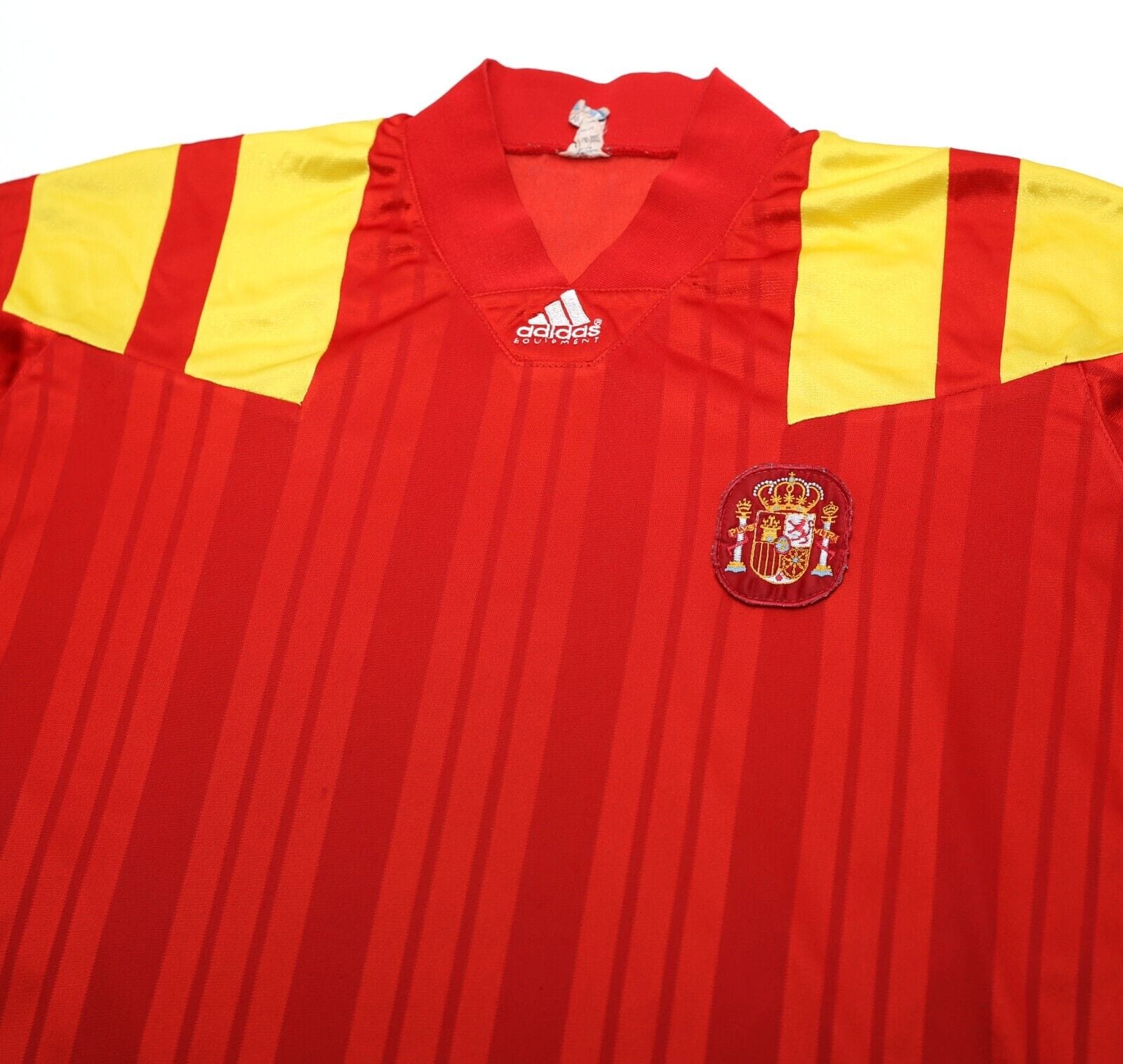 1992/94 SPAIN Vintage adidas Equipment Player Issue Home Football Shirt (M)