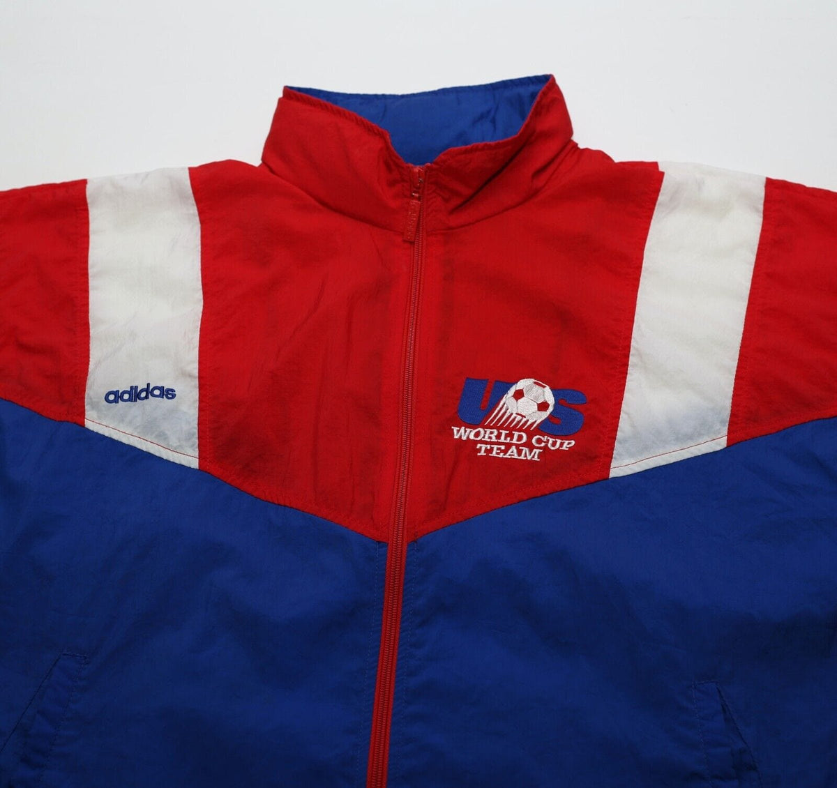 1992/94 USA Vintage adidas Football Soccer Shell Jacket (S/M) Jones, Lalas Era
