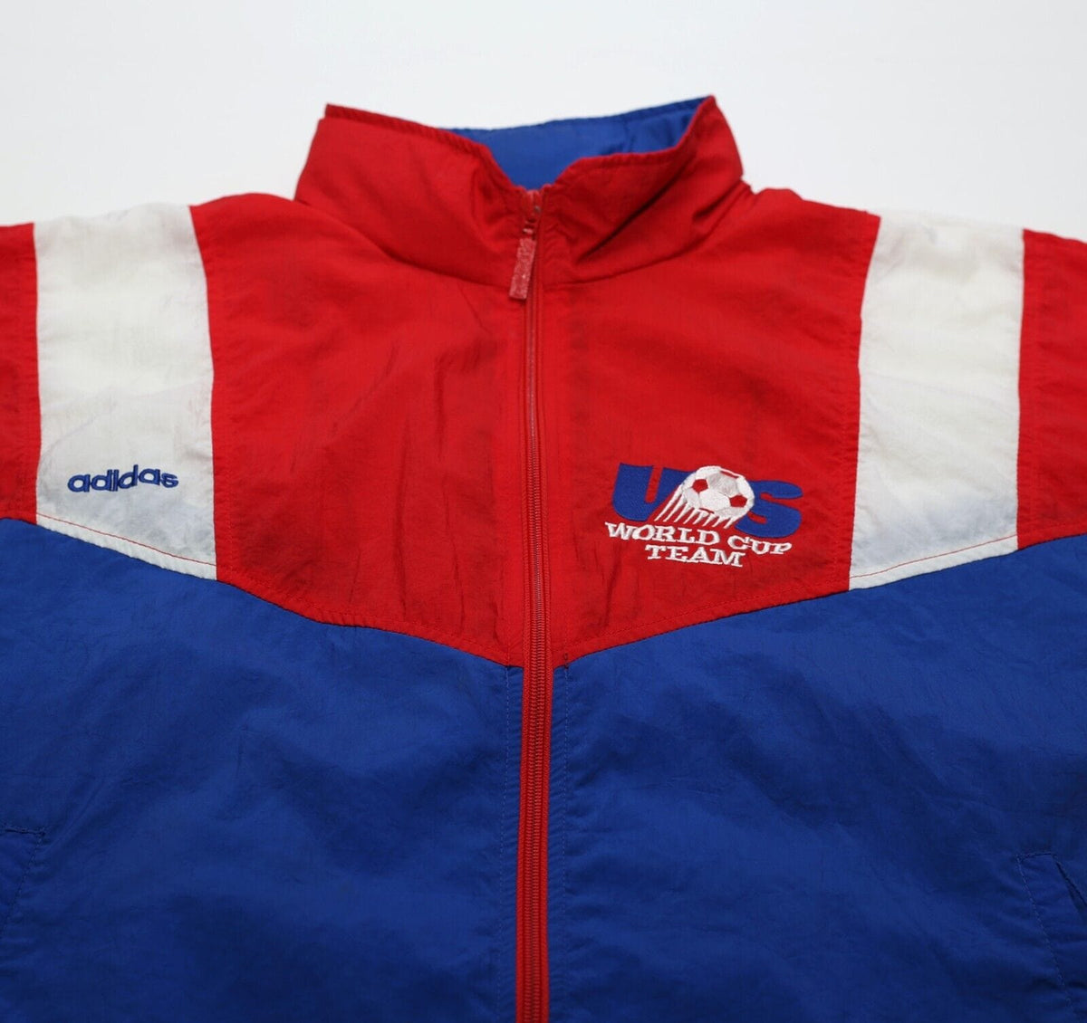 1992/94 USA Vintage adidas Football Soccer Shell Jacket (S/M) Jones, Lalas Era