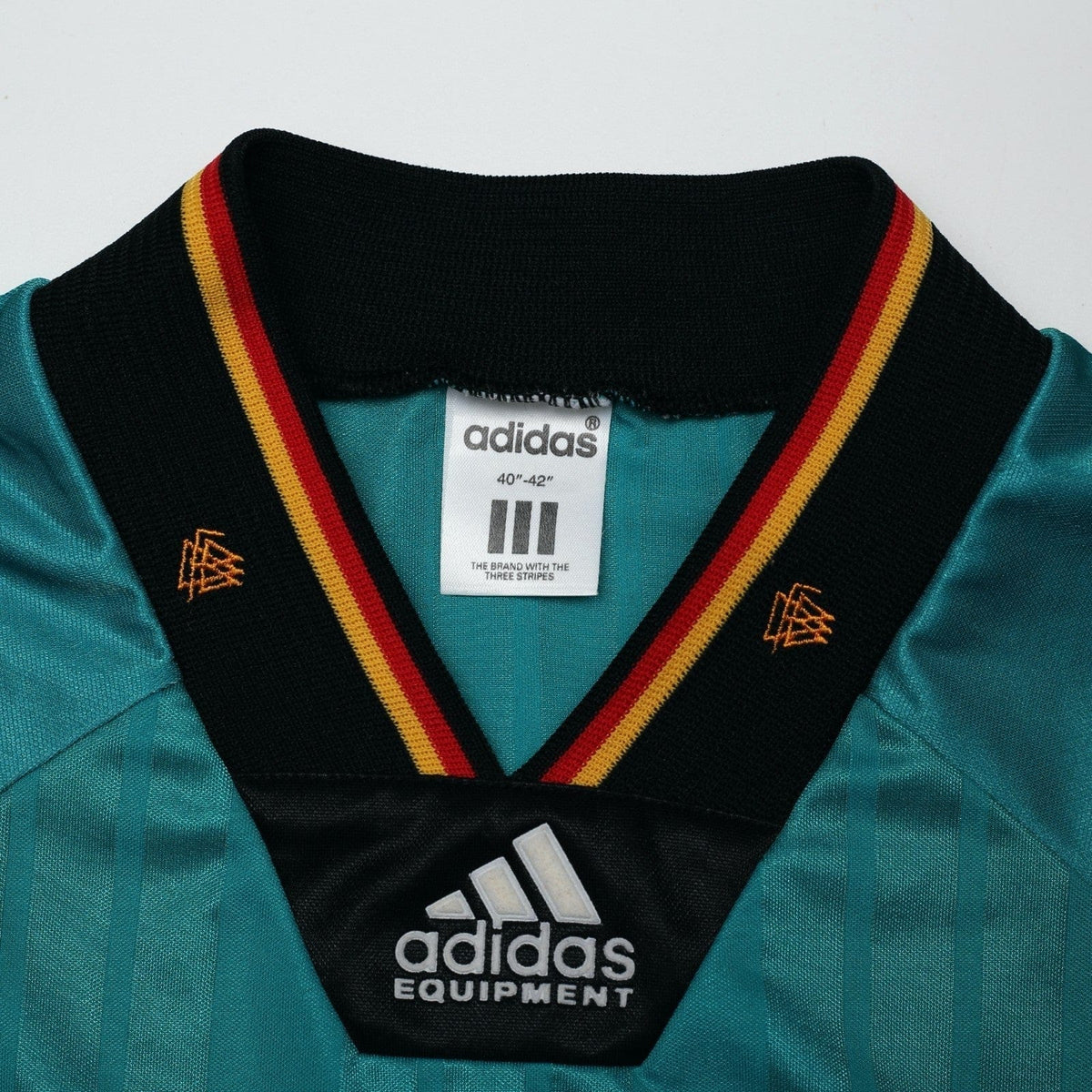 1992/94 Voller #9 Germany Vintage adidas Away Football Shirt (L) EURO 92