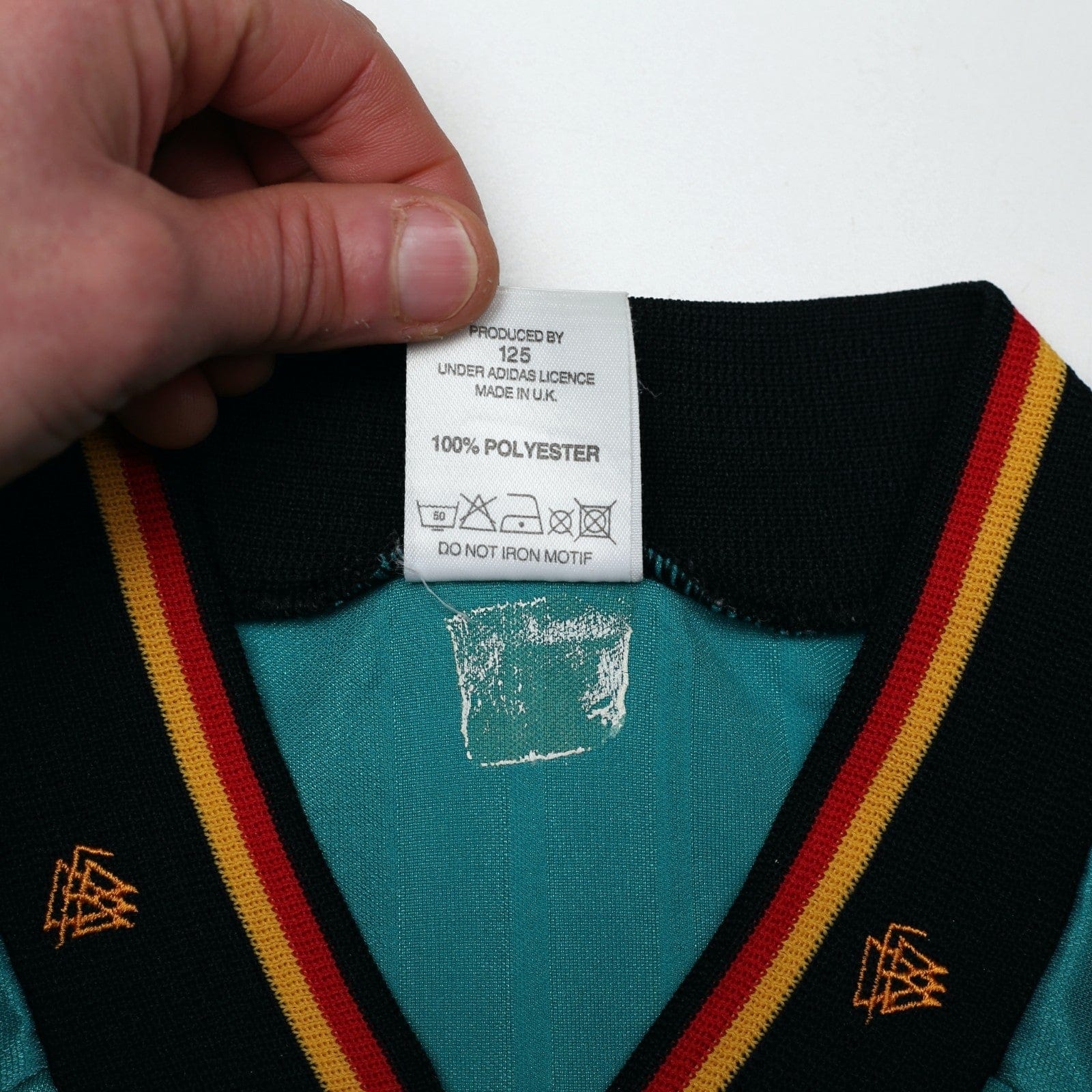1992/94 Voller #9 Germany Vintage adidas Away Football Shirt (L) EURO 92