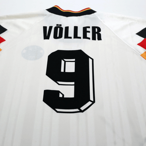 1992/94 Voller #9 Germany Vintage adidas Home Football Shirt (L) EURO 92
