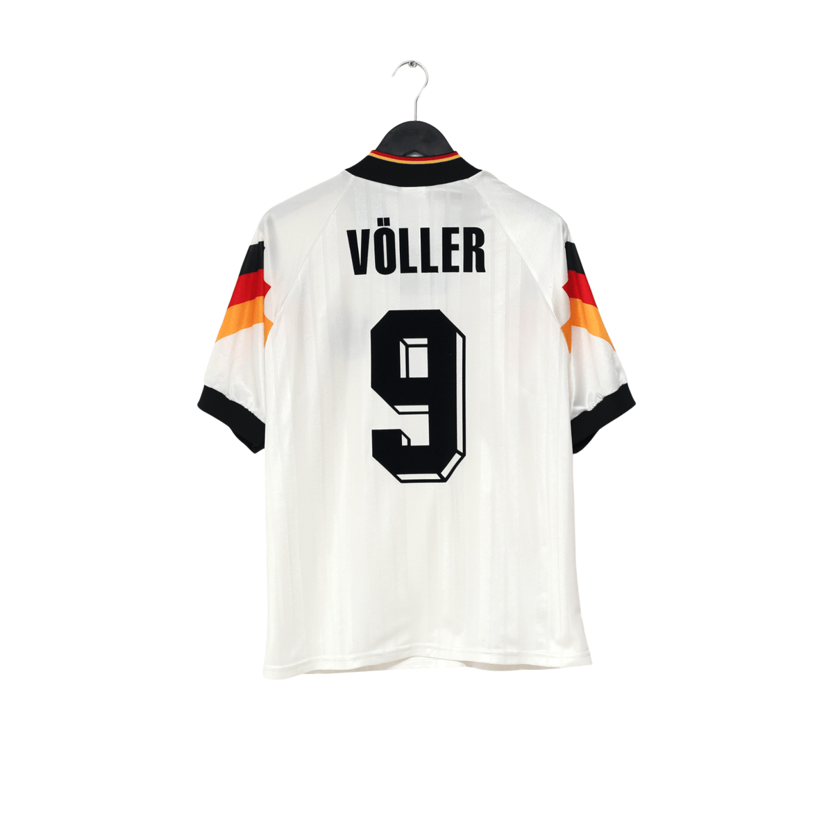 1992/94 Voller #9 Germany Vintage adidas Home Football Shirt (L) EURO 92