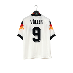 1992/94 Voller #9 Germany Vintage adidas Home Football Shirt (L) EURO 92