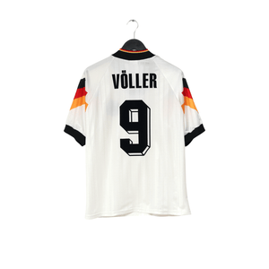 1992/94 Voller #9 Germany Vintage adidas Home Football Shirt (L) EURO 92