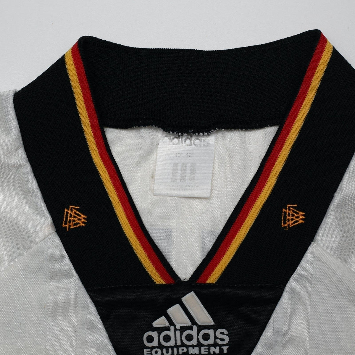 1992/94 Voller #9 Germany Vintage adidas Home Football Shirt (L) EURO 92