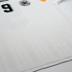 1992/94 Voller #9 Germany Vintage adidas Home Football Shirt (L) EURO 92