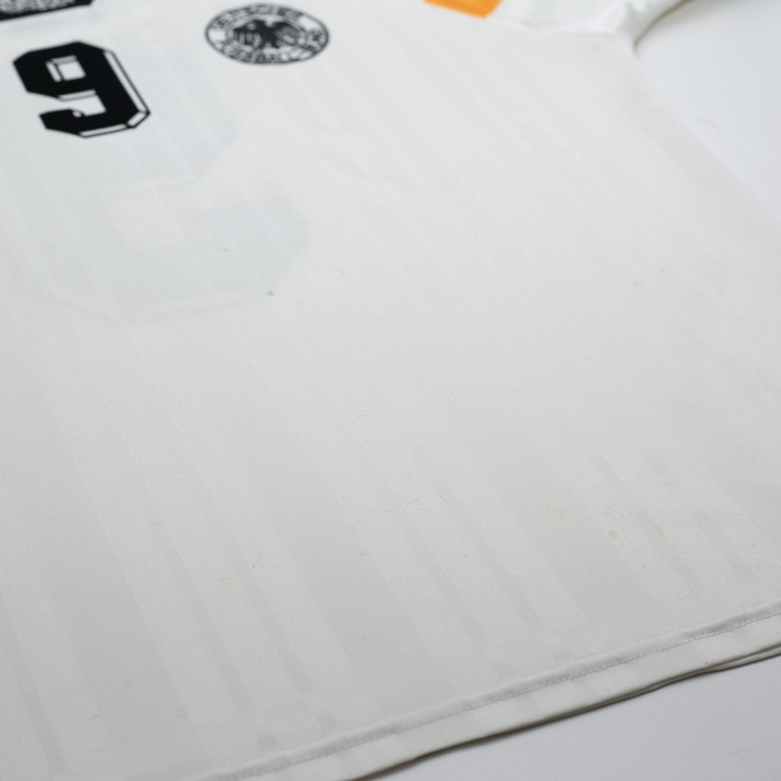 1992/94 Voller #9 Germany Vintage adidas Home Football Shirt (L) EURO 92