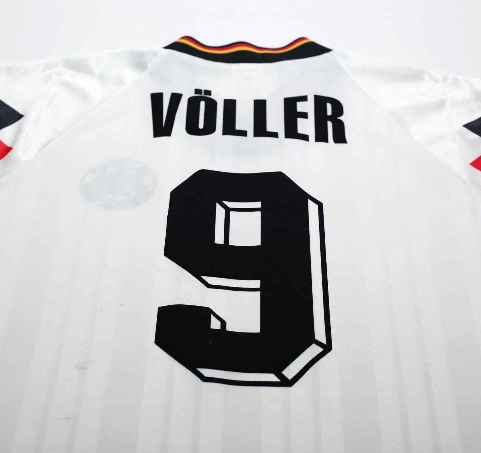 1992/94 VOLLER #9 Germany Vintage adidas Home Football Shirt (L) EURO 92