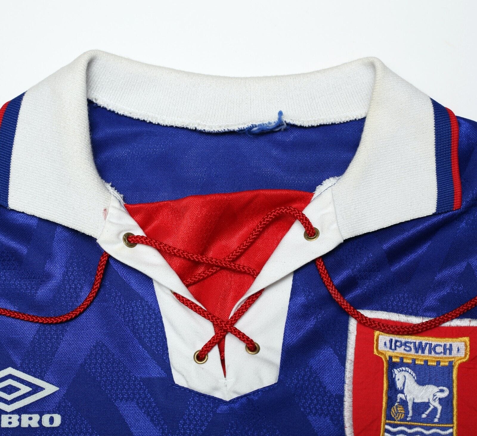 1992/94 WARK #5 Ipswich Town Vintage Umbro Football Shirt Jersey (M)