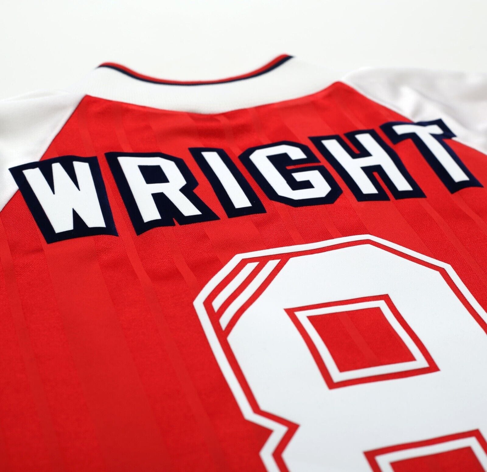 1992/94 WRIGHT #8 Arsenal Vintage adidas Equipment Home Football Shirt (L)