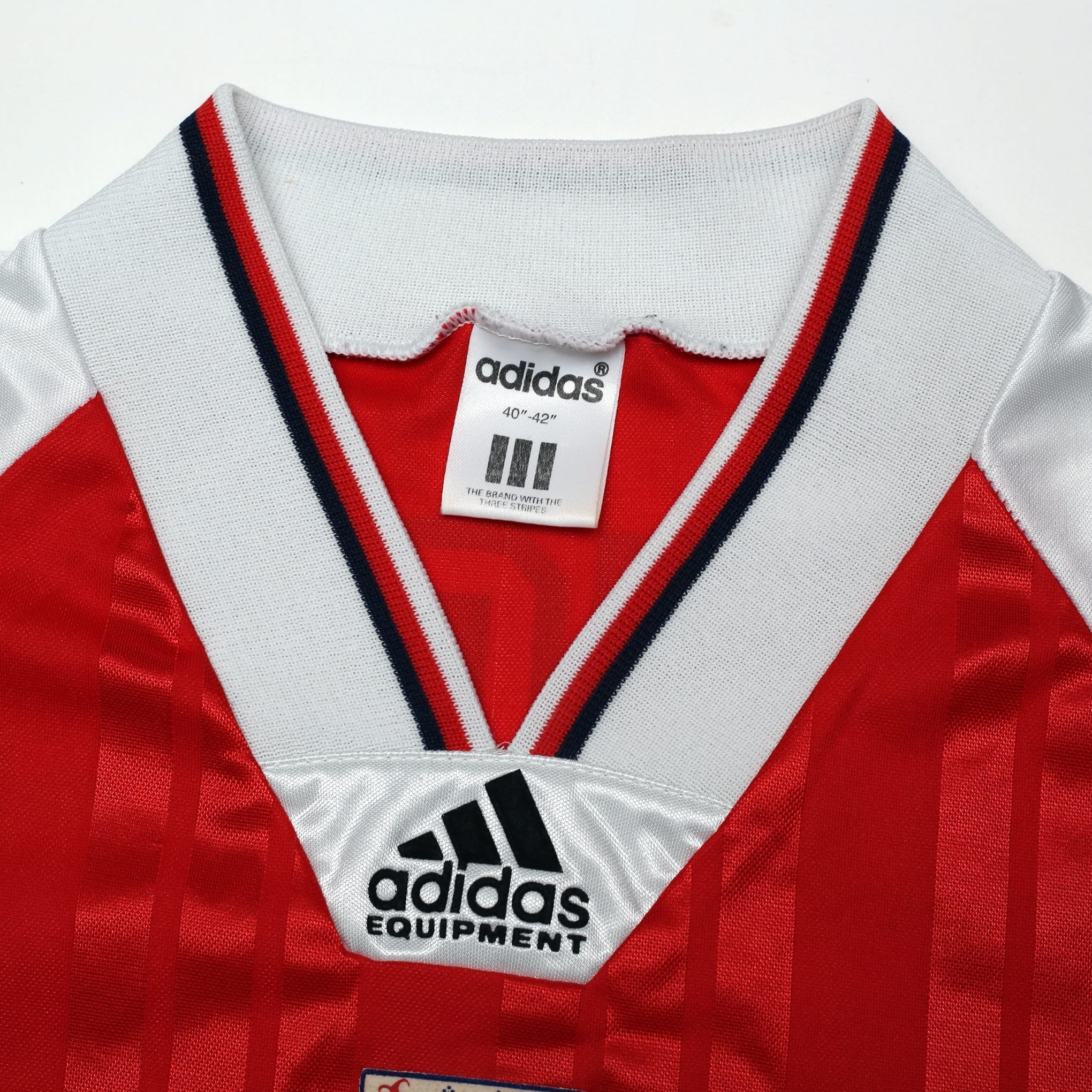1992/94 Wright #8 Arsenal Vintage adidas Home Football Shirt (L)